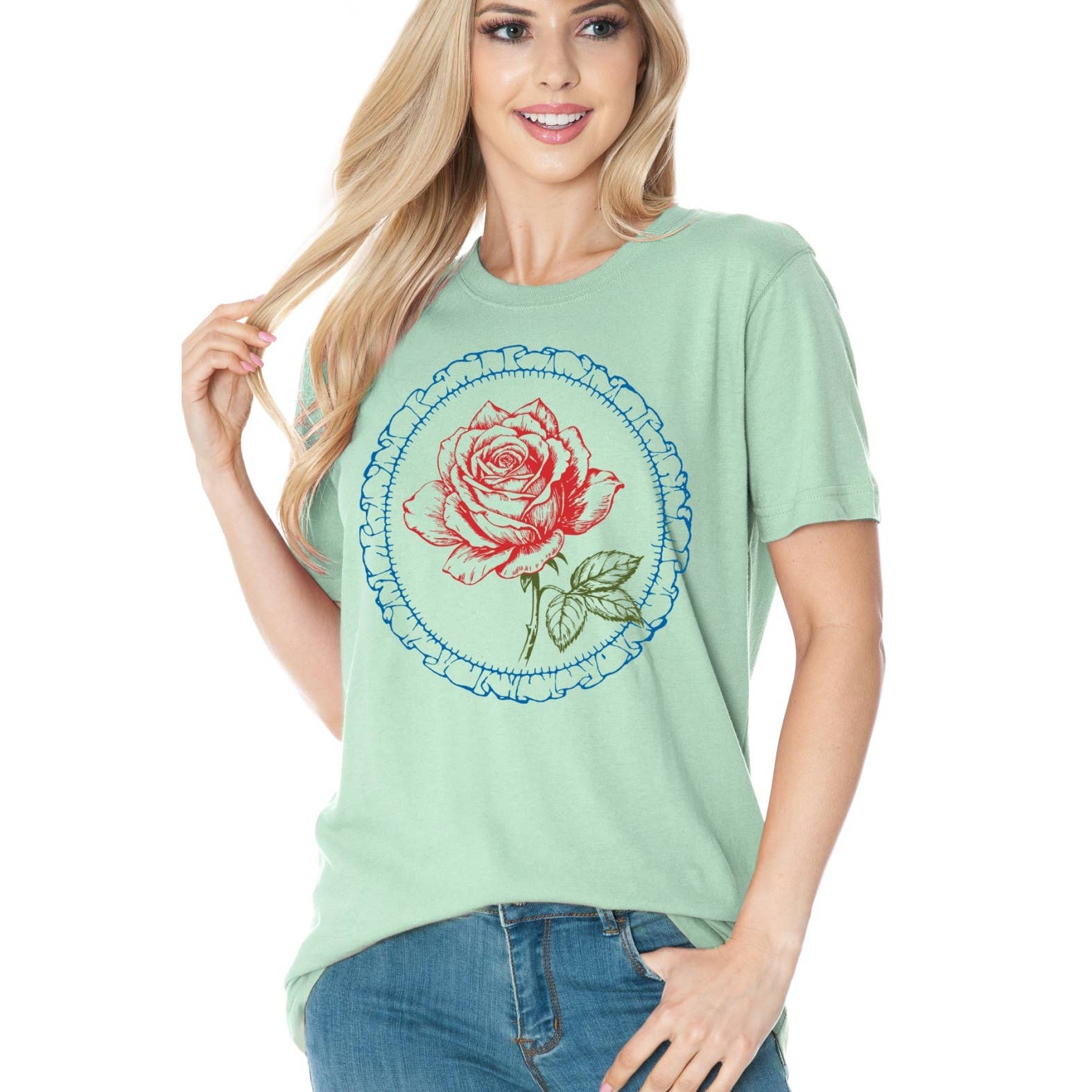 Vintage Rose 80s  Short Sleeve T Shirt Hoodie, Sweatshirt | PodTeesHub.com