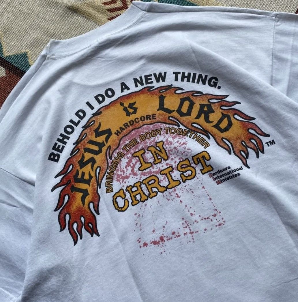 Vintage Jessus Is Lord Hard Core Band Tee Hoodie, Sweatshirt | PodTeesHub.com