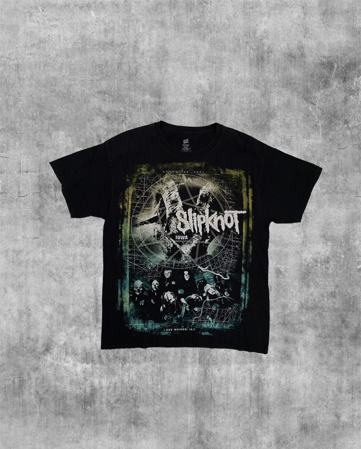 Slipknot X Vintage Vintage 2000s Slipknot All Over Print Band Tshirt Hoodie, Sweatshirt | PodTeesHub.com