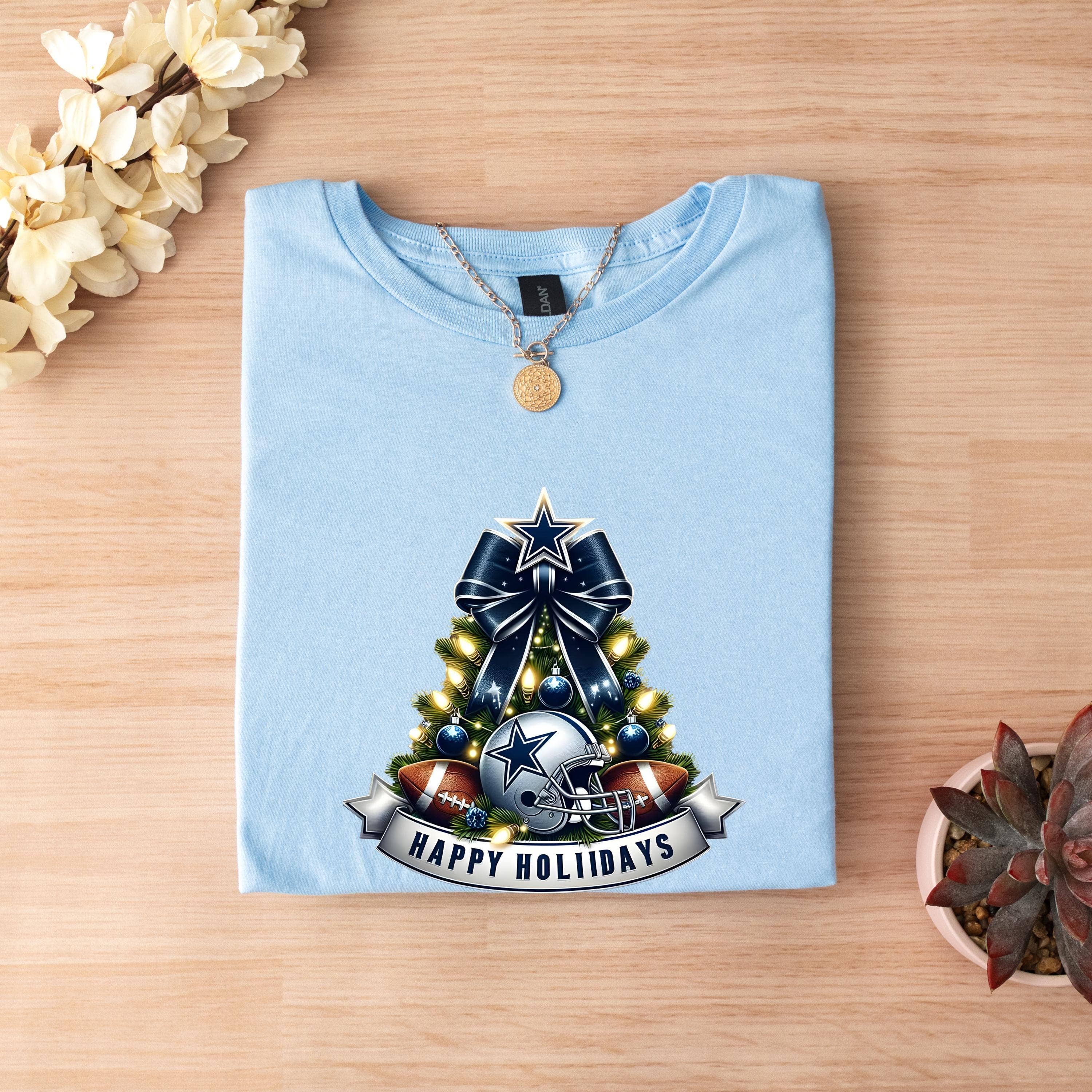 Dallas Cowboys Holiday Cheer Shirt Hoodie, Sweatshirt | PodTeesHub.com