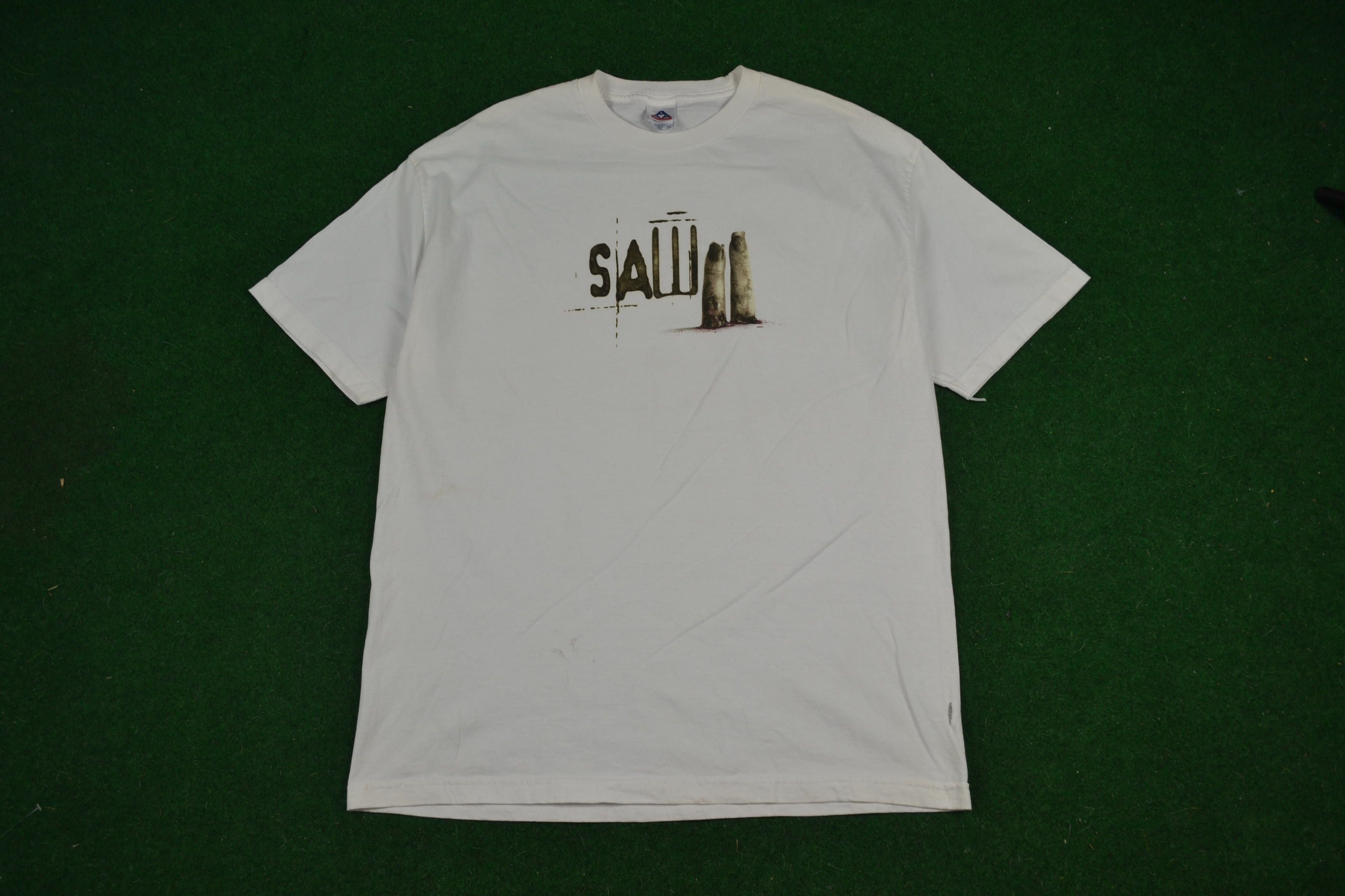 Vintage Saw Ii Movie Promo Jigsaw Film 2 Horror Scary 2004 T-Shirts, Hoodie, Sweatshirt | PodTeesHub.com