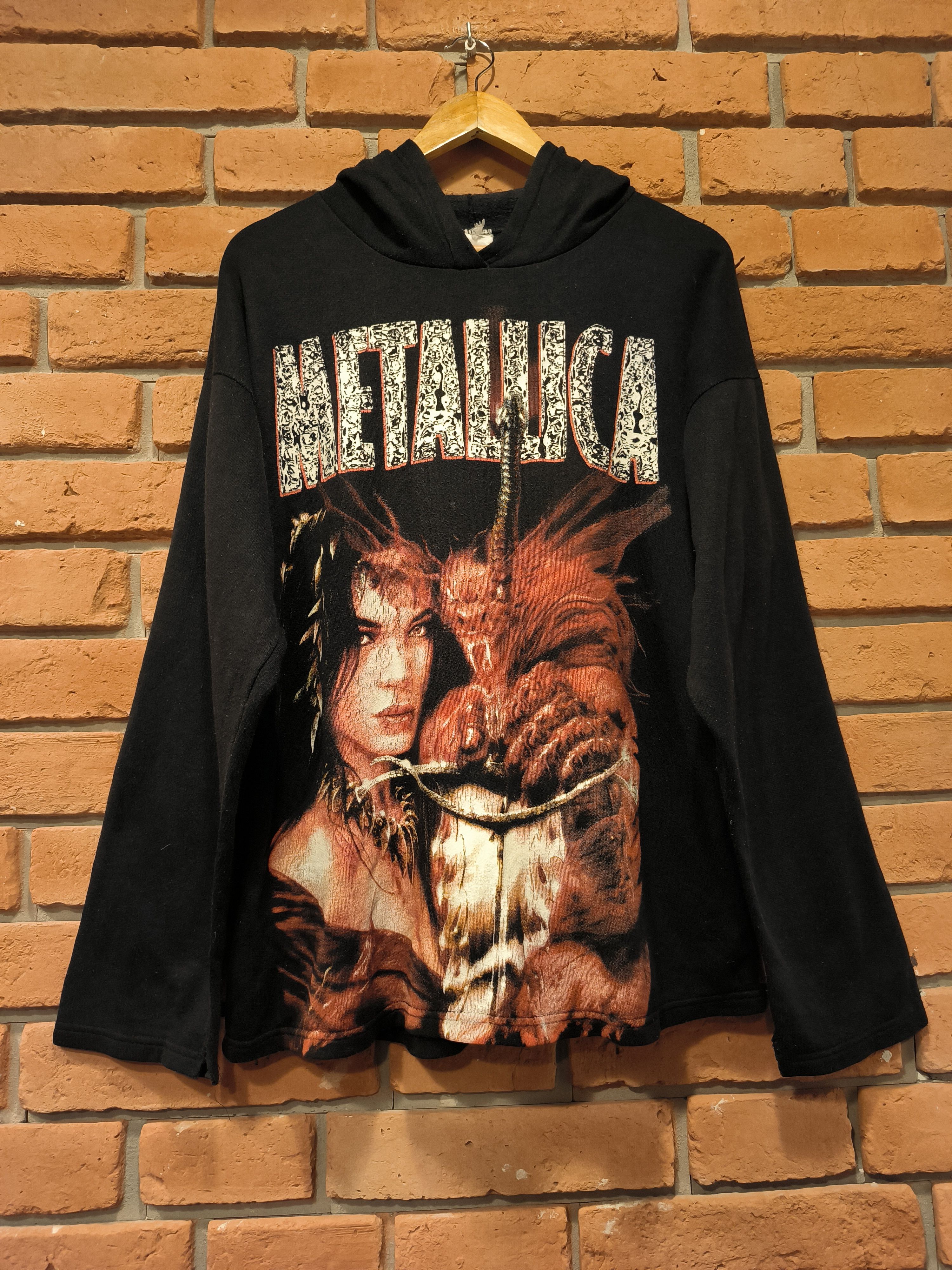 Metallica X Vintage Vintage Metallica 90s T Shirt Long Sleeve Hoodie Don T Give Sweatshirt | PodTeesHub.com