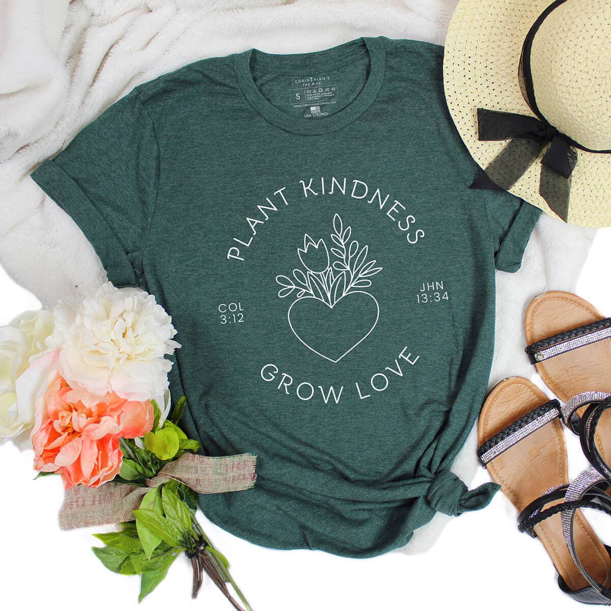 Plant Kindness Grow Love Shirt Hoodie, Sweatshirt | PodTeesHub.com