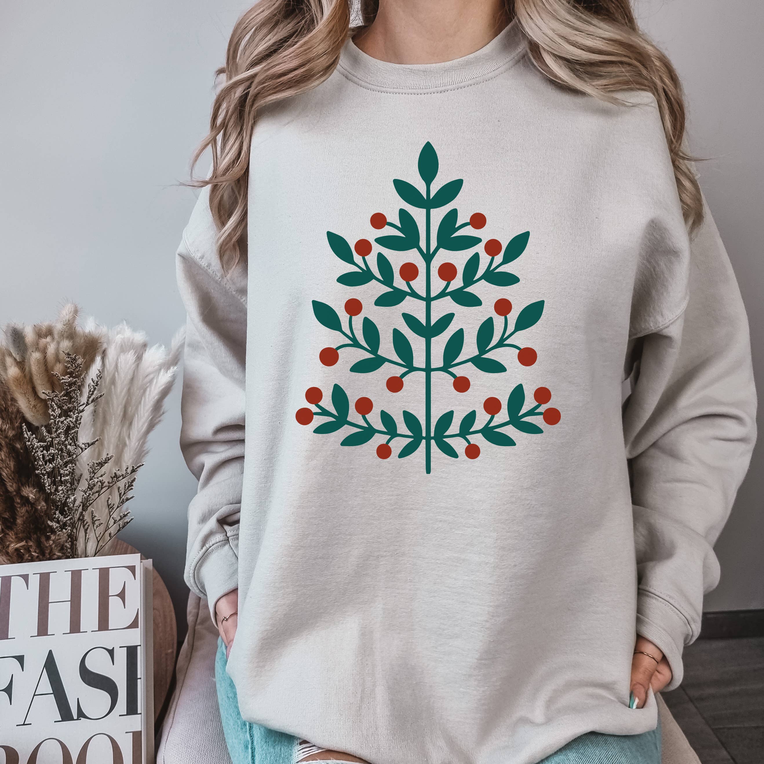 Holly Berry Crewneck Sweatshirt | Christmas | Holiday T-Shirts, Hoodie | PodTeesHub.com