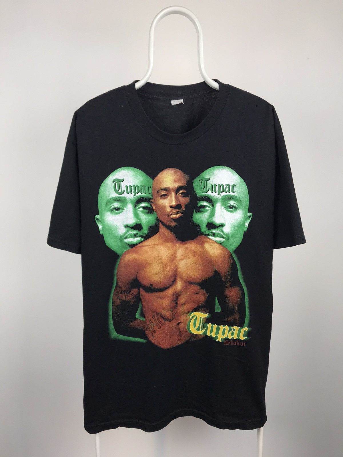 Band Tees Vintage 2pac Tupac Shakur Big Logo Tee Triple Face Hoodie, Sweatshirt | PodTeesHub.com