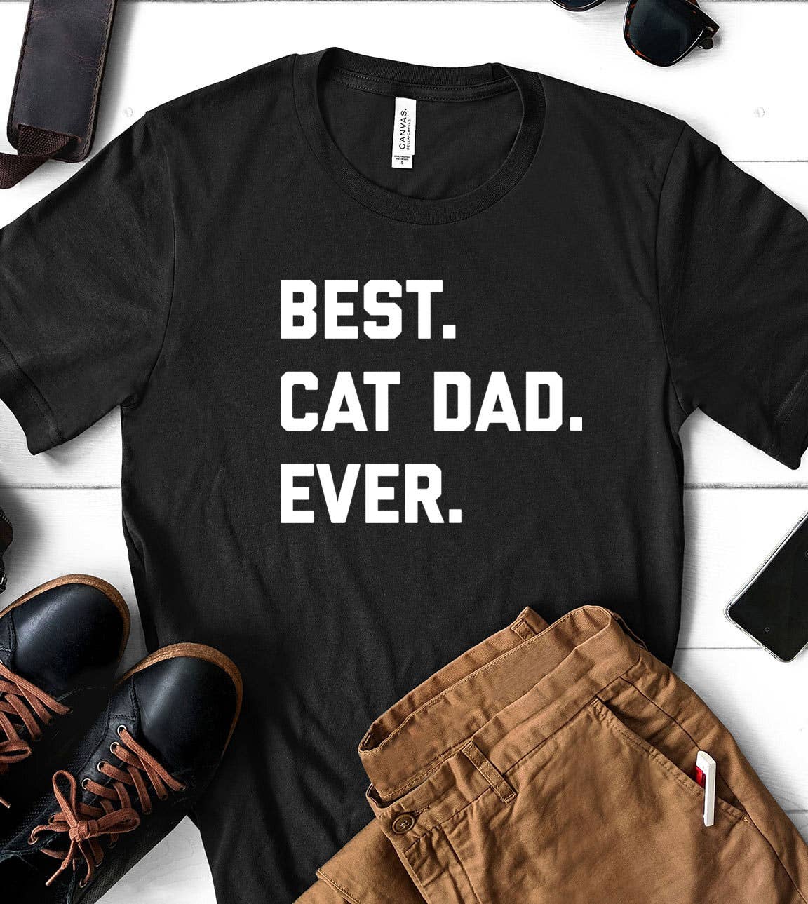 Best Cat Dad Ever - Cats Animal Lover Funny Silly T-Shirt Hoodie, Sweatshirt | PodTeesHub.com