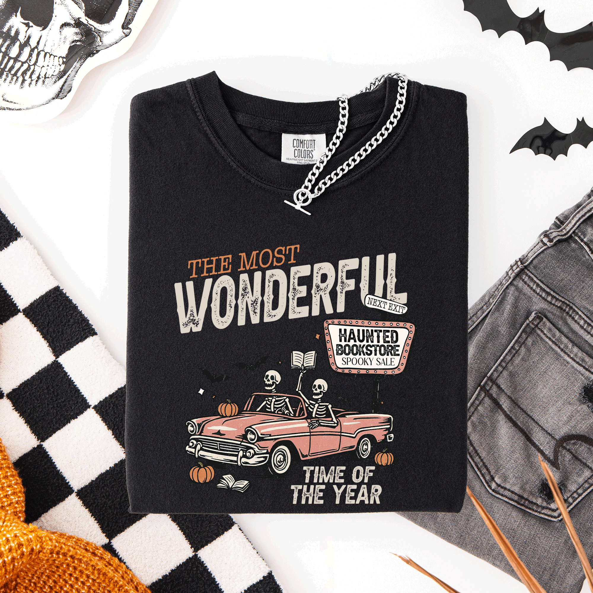 The Most Wonderful Time of the Year Halloween Library Tee Hoodie, Sweatshirt | PodTeesHub.com