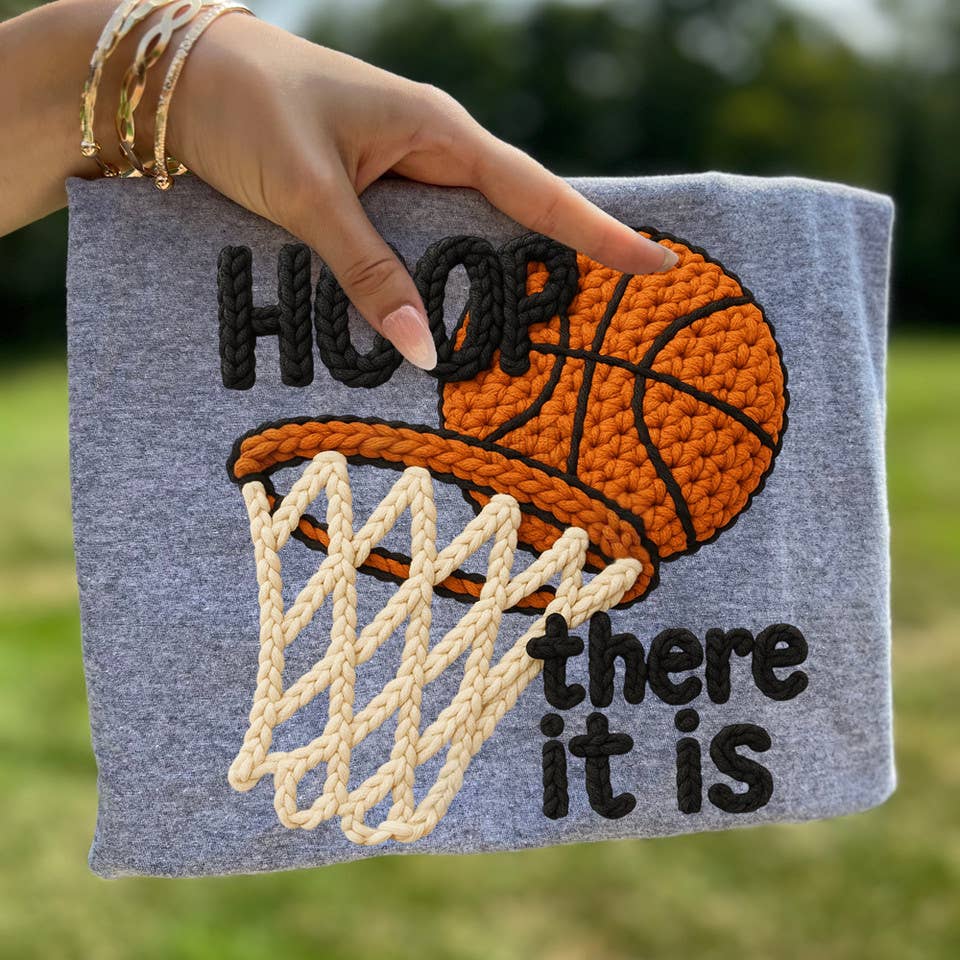 Faux Yarn Hoop There It Is Tee Hoodie, Sweatshirt | PodTeesHub.com