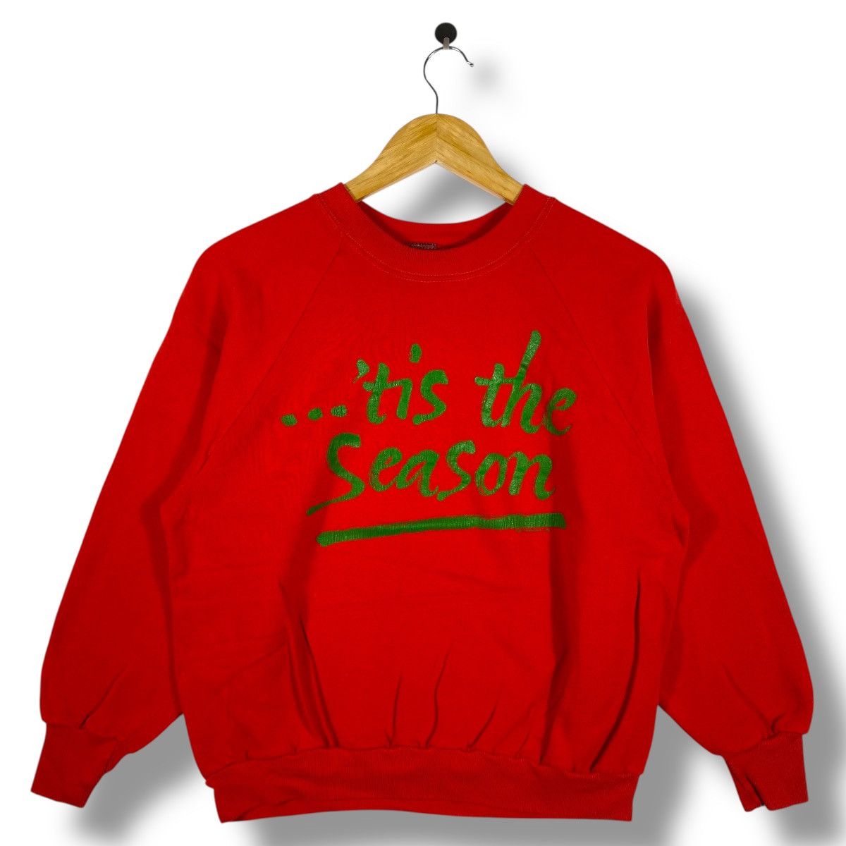 Vintage 80 S Tis The Season Graphic Crewneck Sweatshirt T-Shirts, Hoodie | PodTeesHub.com