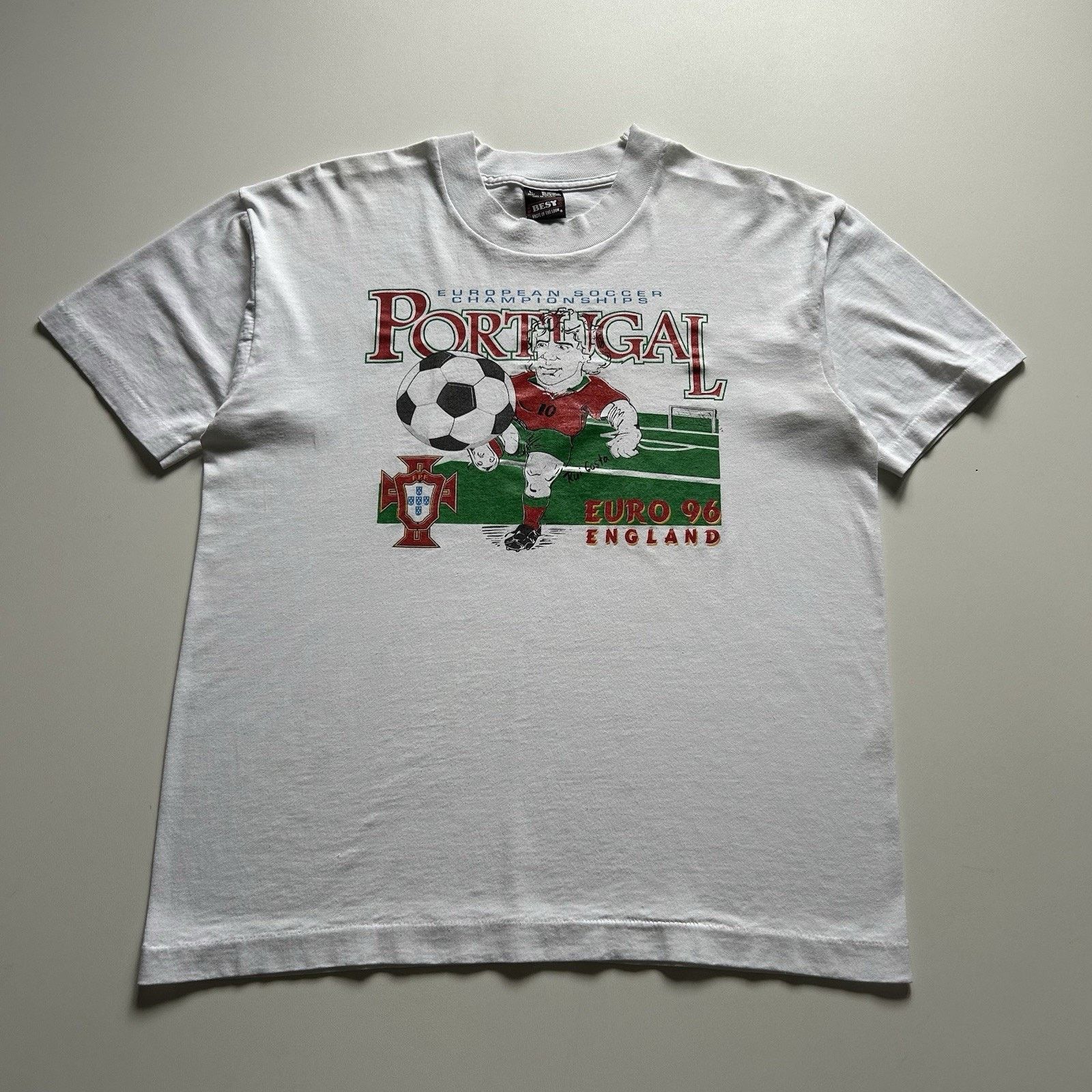 Vintage Euro Cup 96 Large 90s Portugal Soccer Rare T-Shirts, Hoodie, Sweatshirt