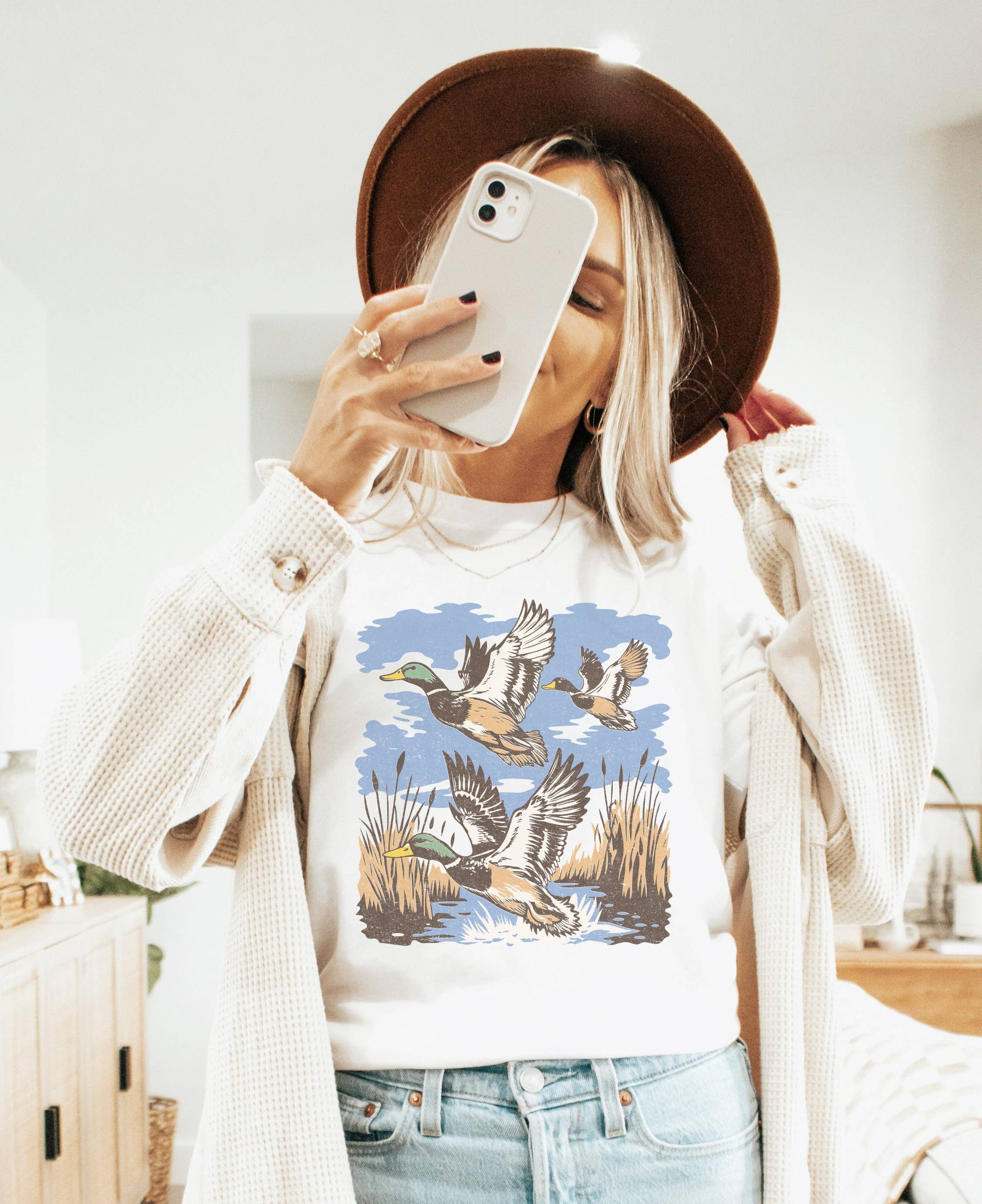 Mallard Ducks Graphic Tee Duck Shirt Hoodie, Sweatshirt | PodTeesHub.com