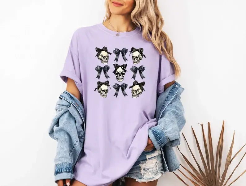 Halloween Skull T-Shirt, Skeleton Shirt, Funny Halloween Tee Hoodie, Sweatshirt | PodTeesHub.com