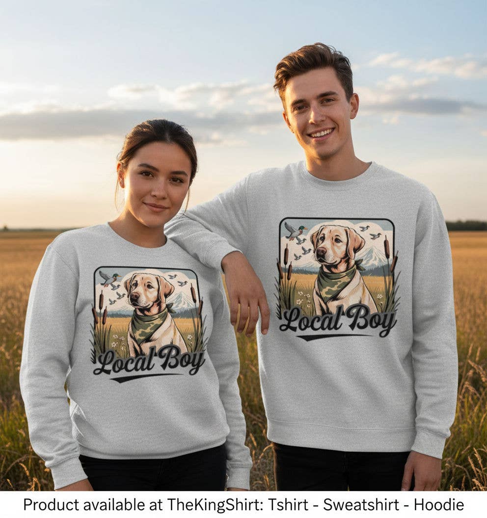 Lb Yellow Lab Duck Hunting Dog Sweatshirt T-Shirts, Hoodie | PodTeesHub.com