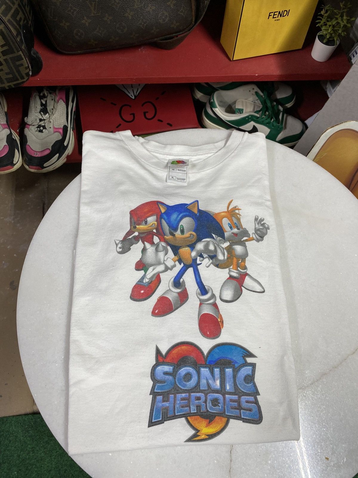 Playboy X Vintage Vintage 00 Sonic Hero S Game Promo Tee Shirt Large Hoodie, Sweatshirt | PodTeesHub.com