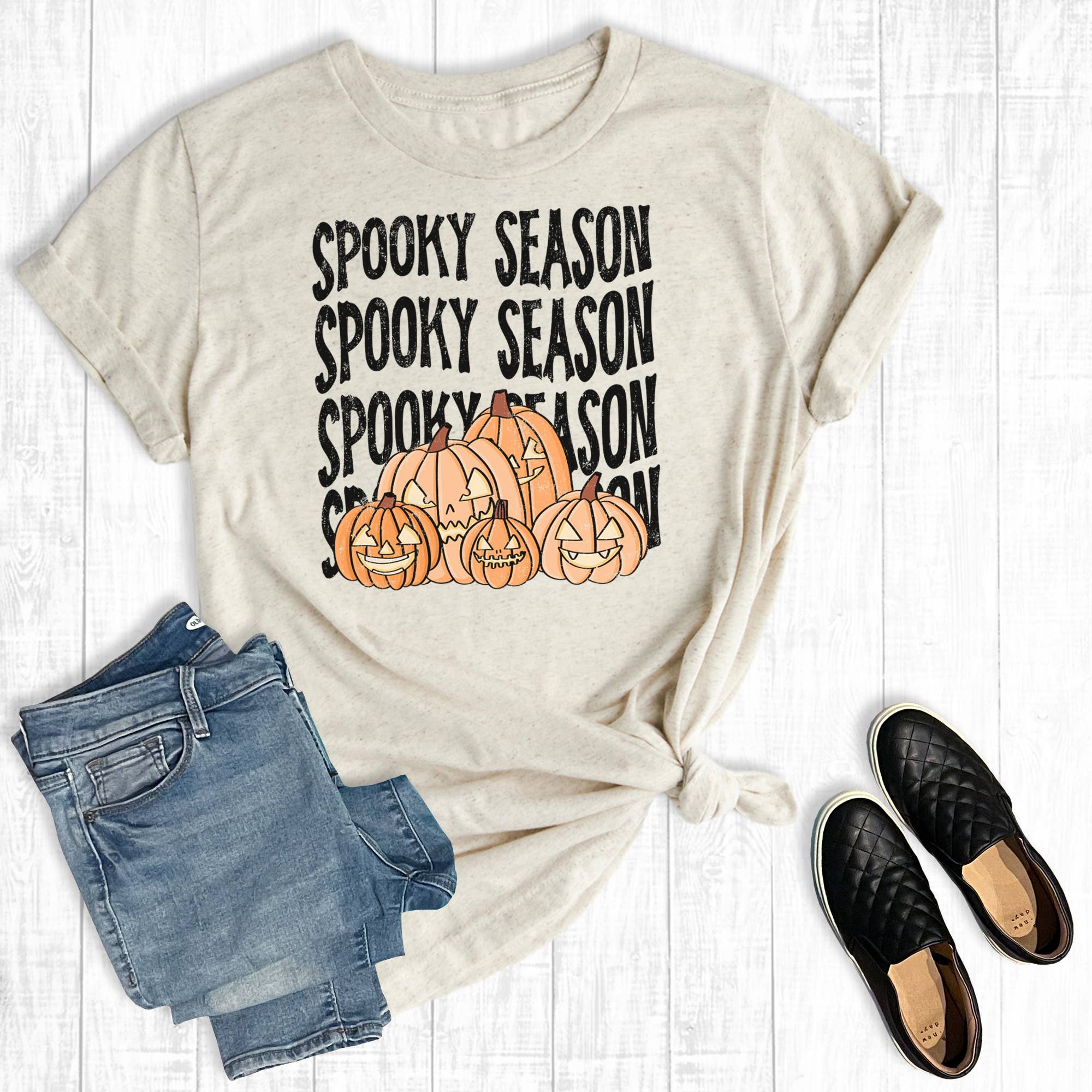 Fall Spooky Season Graphic Tee Hoodie, Sweatshirt | PodTeesHub.com
