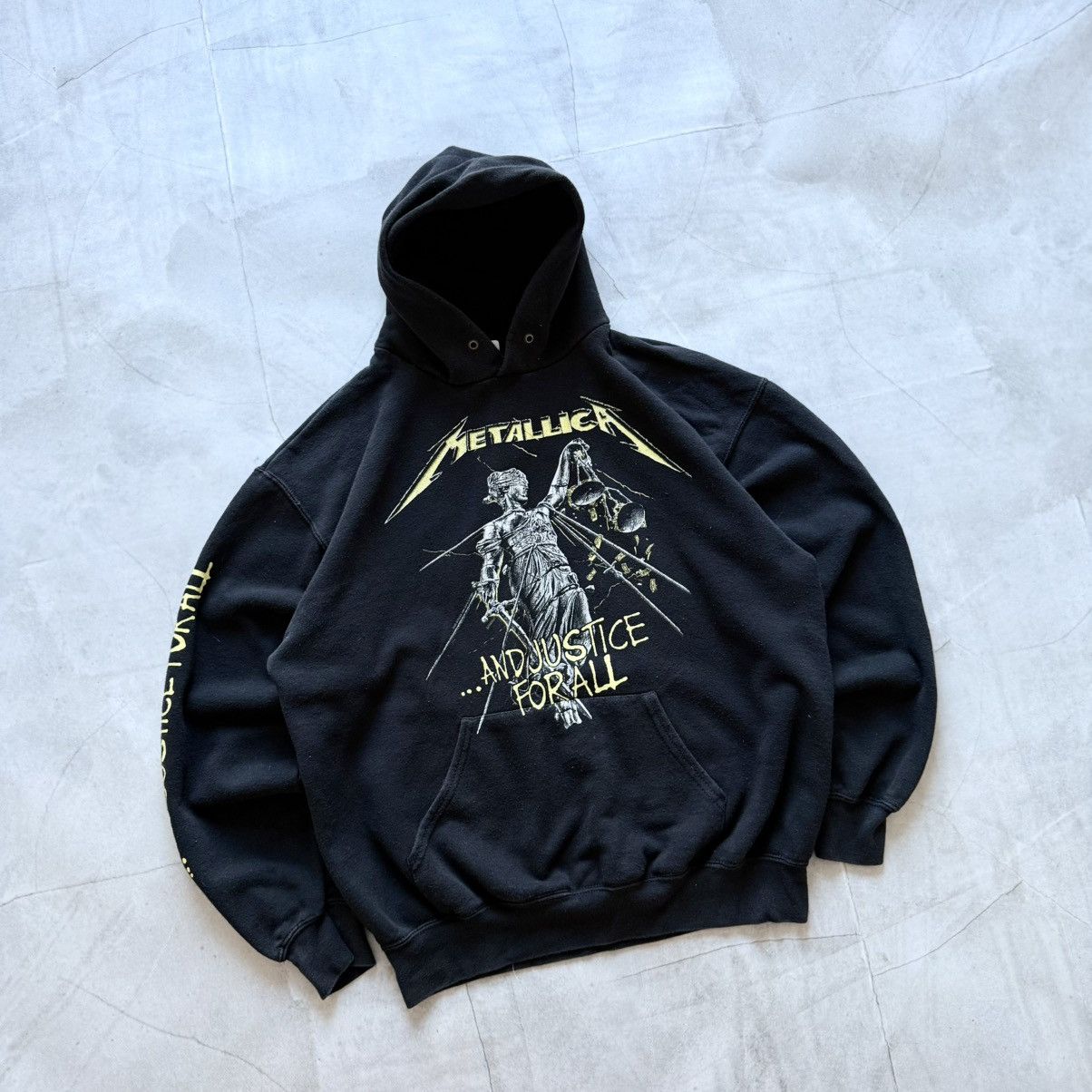 Vintage 00s Metallica And Justice For All Big Logo Hoodie Vintage T-Shirts, Sweatshirt | PodTeesHub.com