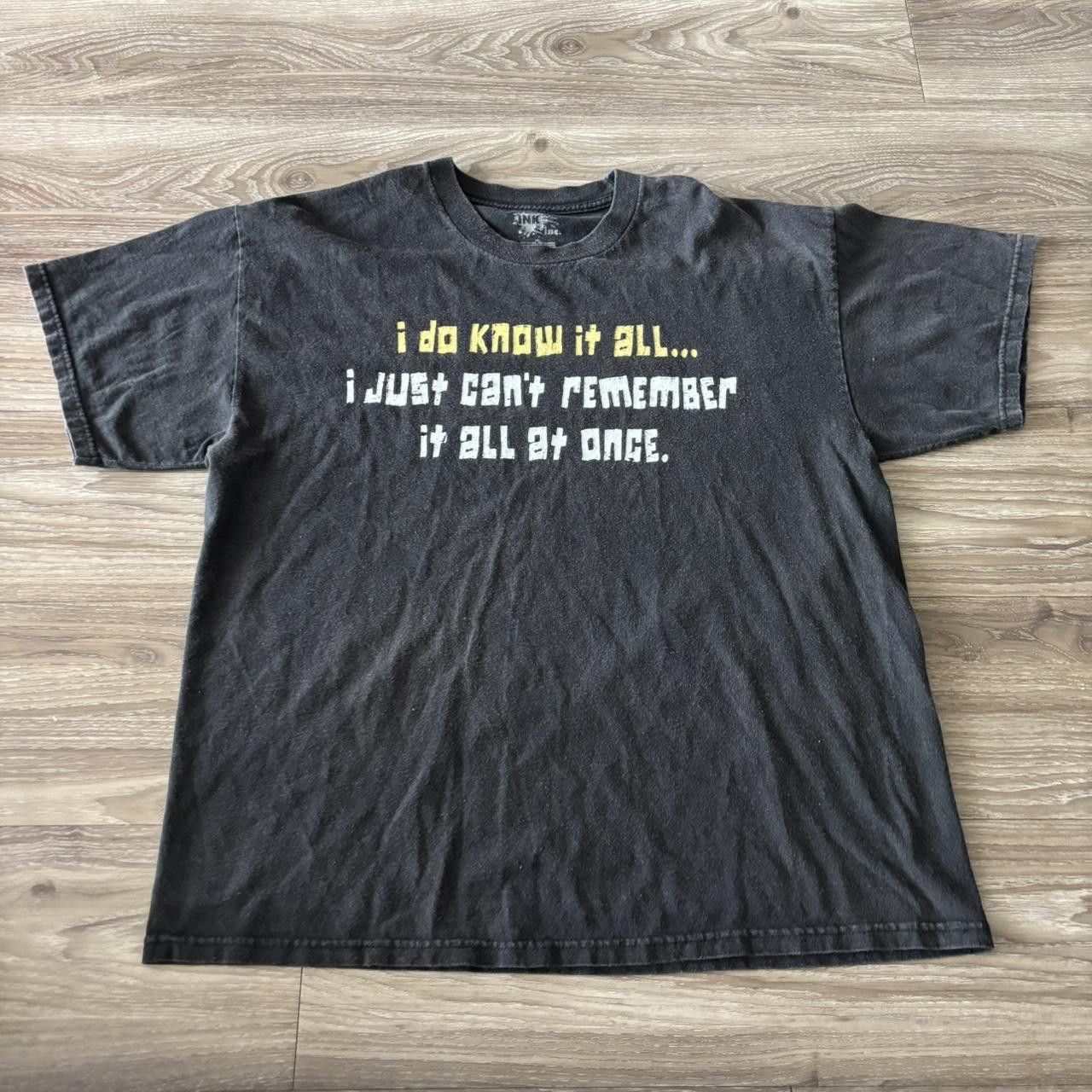 Crazy Vintage Y2k 2000s Funny Humor Black Graphic Tee Size Xl Hoodie, Sweatshirt | PodTeesHub.com