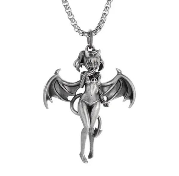 Akira Demon Girl Necklace Punk Chain T-Shirts, Hoodie, Sweatshirt | PodTeesHub.com