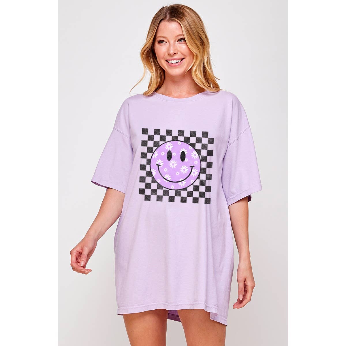 Happy Face  Vintage Oversized Tee Hoodie, Sweatshirt | PodTeesHub.com