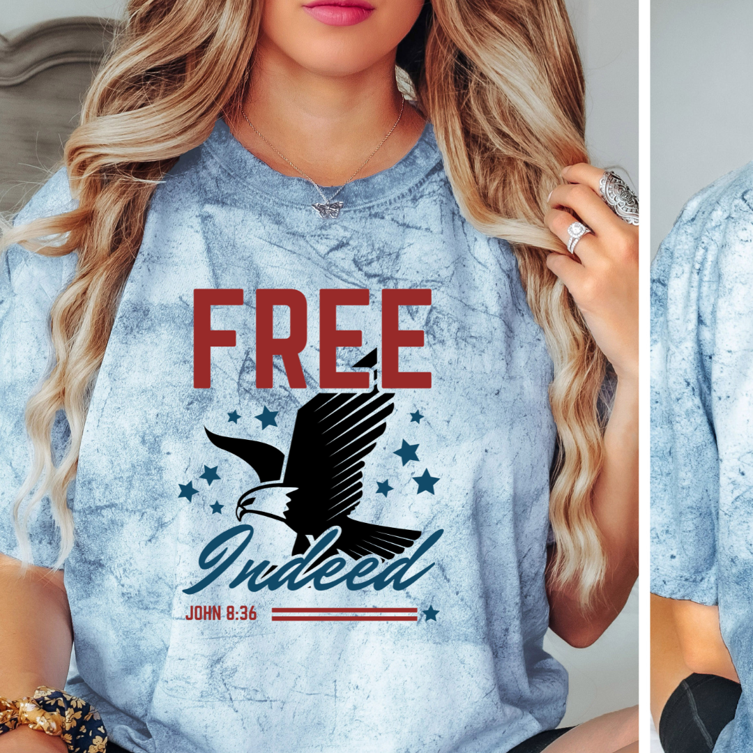 Free Indeed 4th of July Tee - Summer Tee - Graphic Tee Hoodie, Sweatshirt | PodTeesHub.com