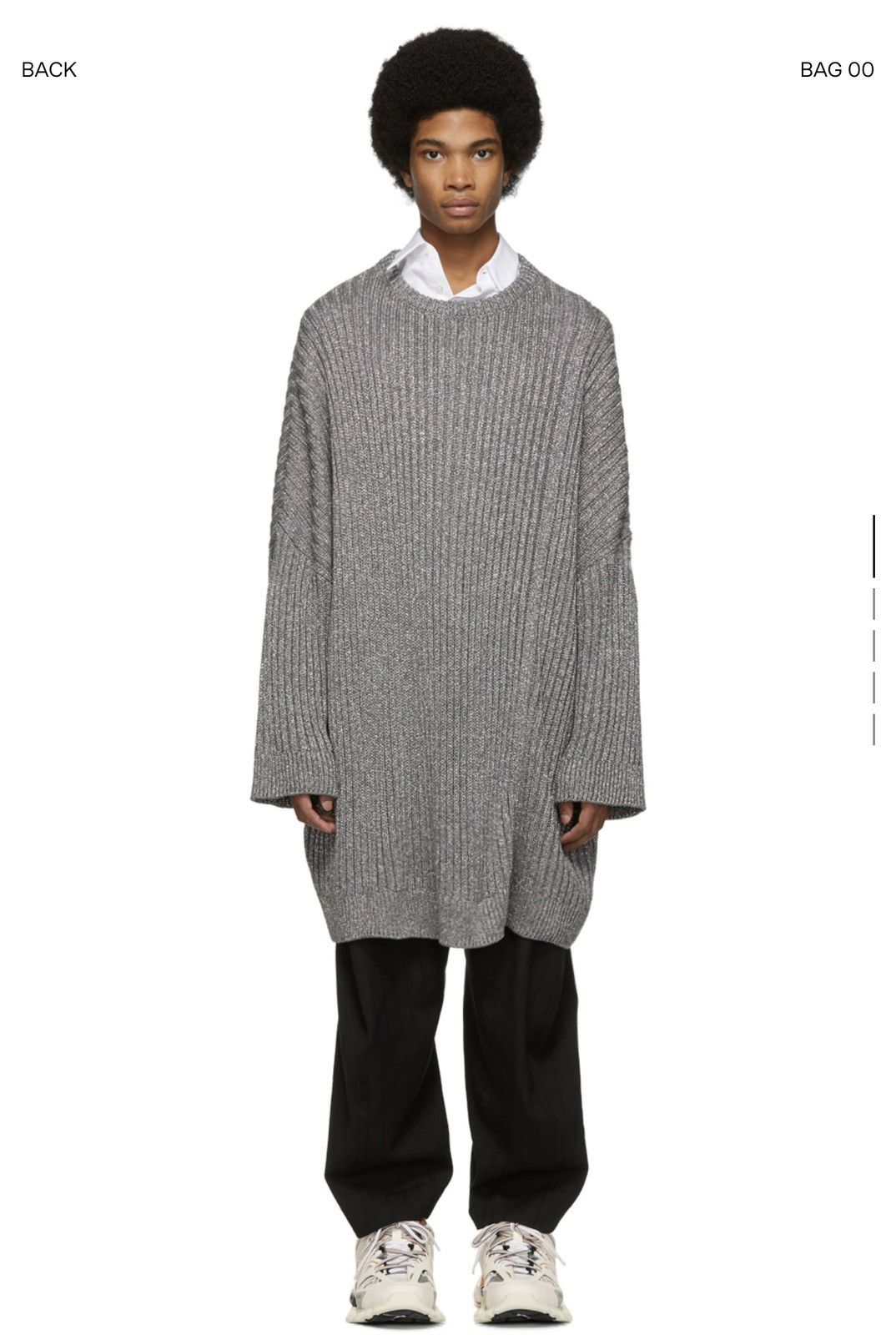 Simons Raf Simons Ss19 Gray Lurex T-Shirts, Hoodie, Sweatshirt