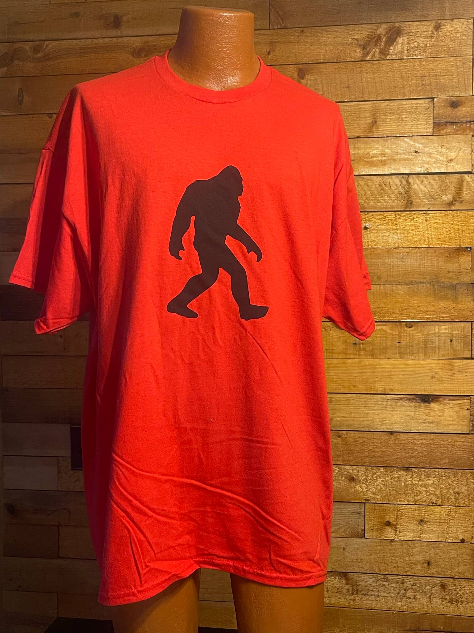 Bigfoot Silhouette T-Shirt (Red) Hoodie, Sweatshirt | PodTeesHub.com
