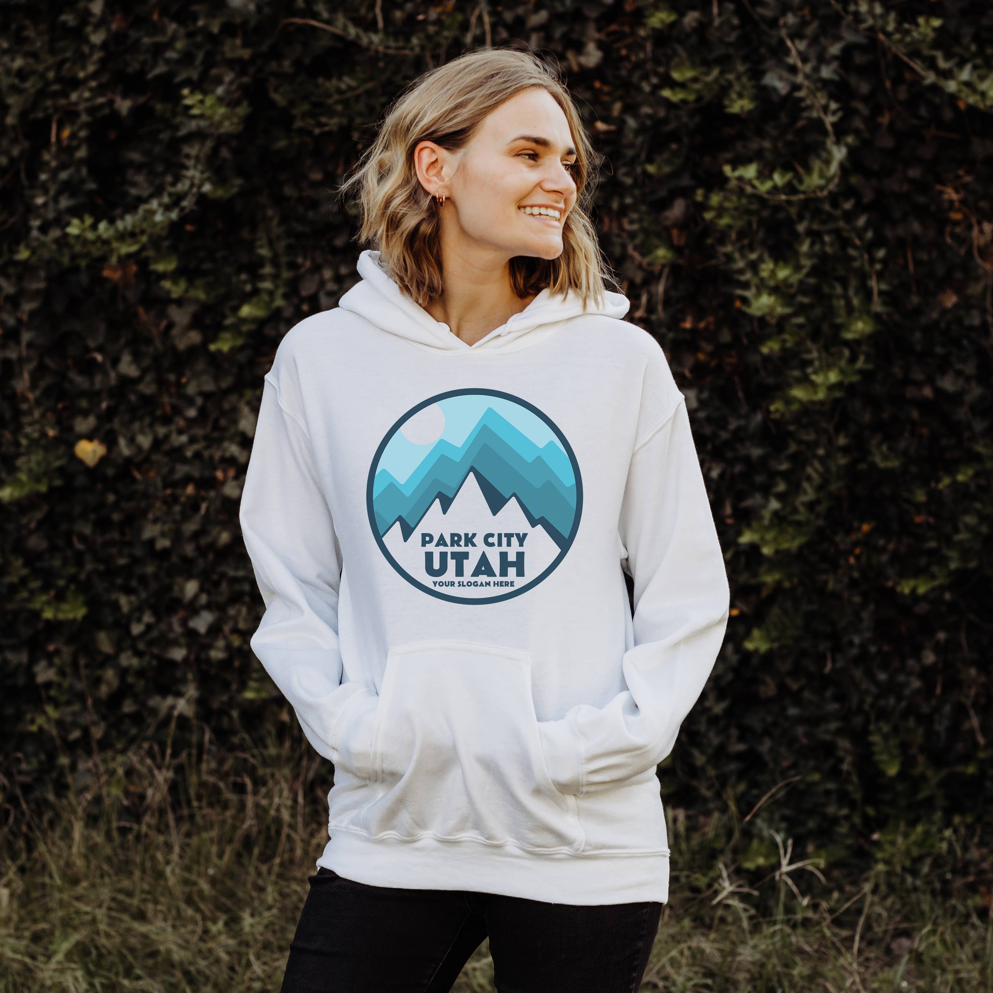 Customizable Blue Mountains Hoodie | Sizes S-2XL T-Shirts, Sweatshirt | PodTeesHub.com