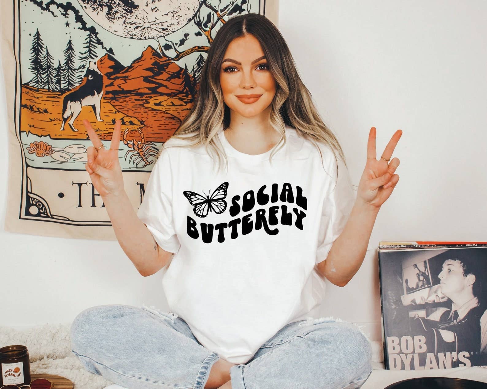 Social Butterfly T-Shirt Hoodie, Sweatshirt | PodTeesHub.com
