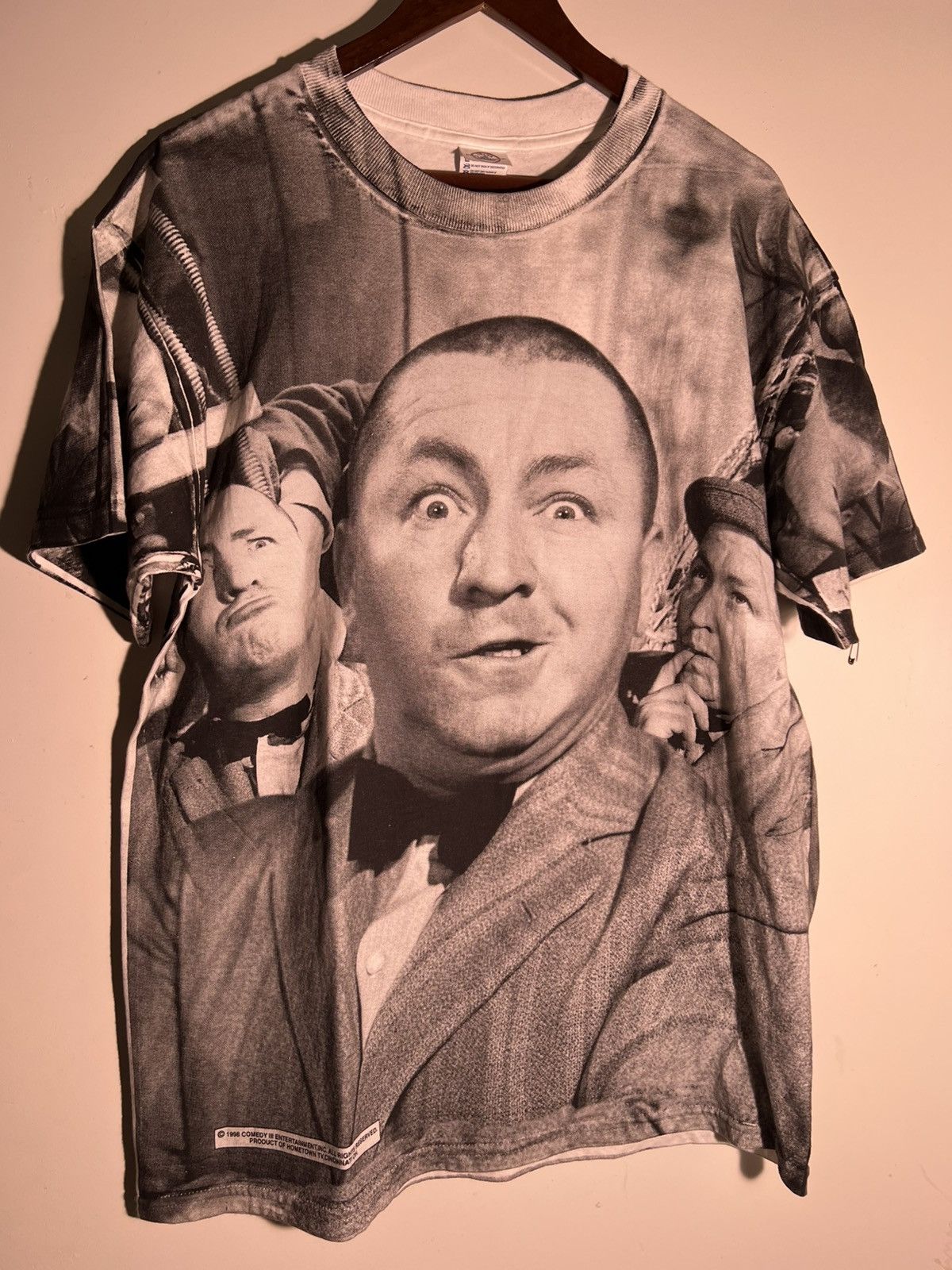 Vintage 90 S Vtg Vintage The Three Stooges Tv Show Retro Aop T Shirt Hoodie, Sweatshirt | PodTeesHub.com