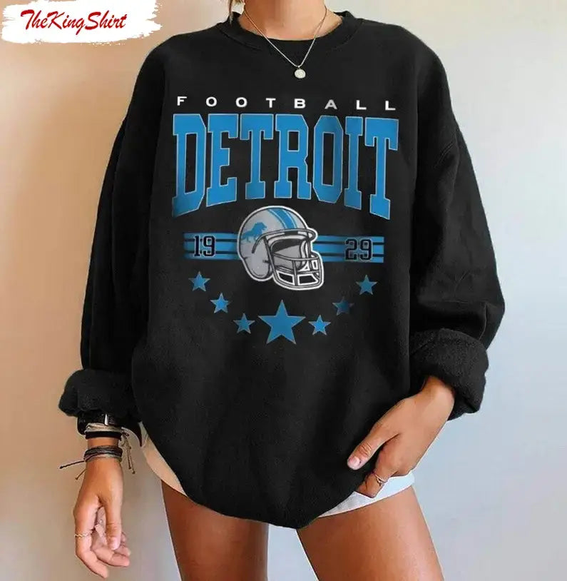 Detroit Lions Sweatshirt – Trendy Sunday Football Unisex T-Shirts, Hoodie | PodTeesHub.com