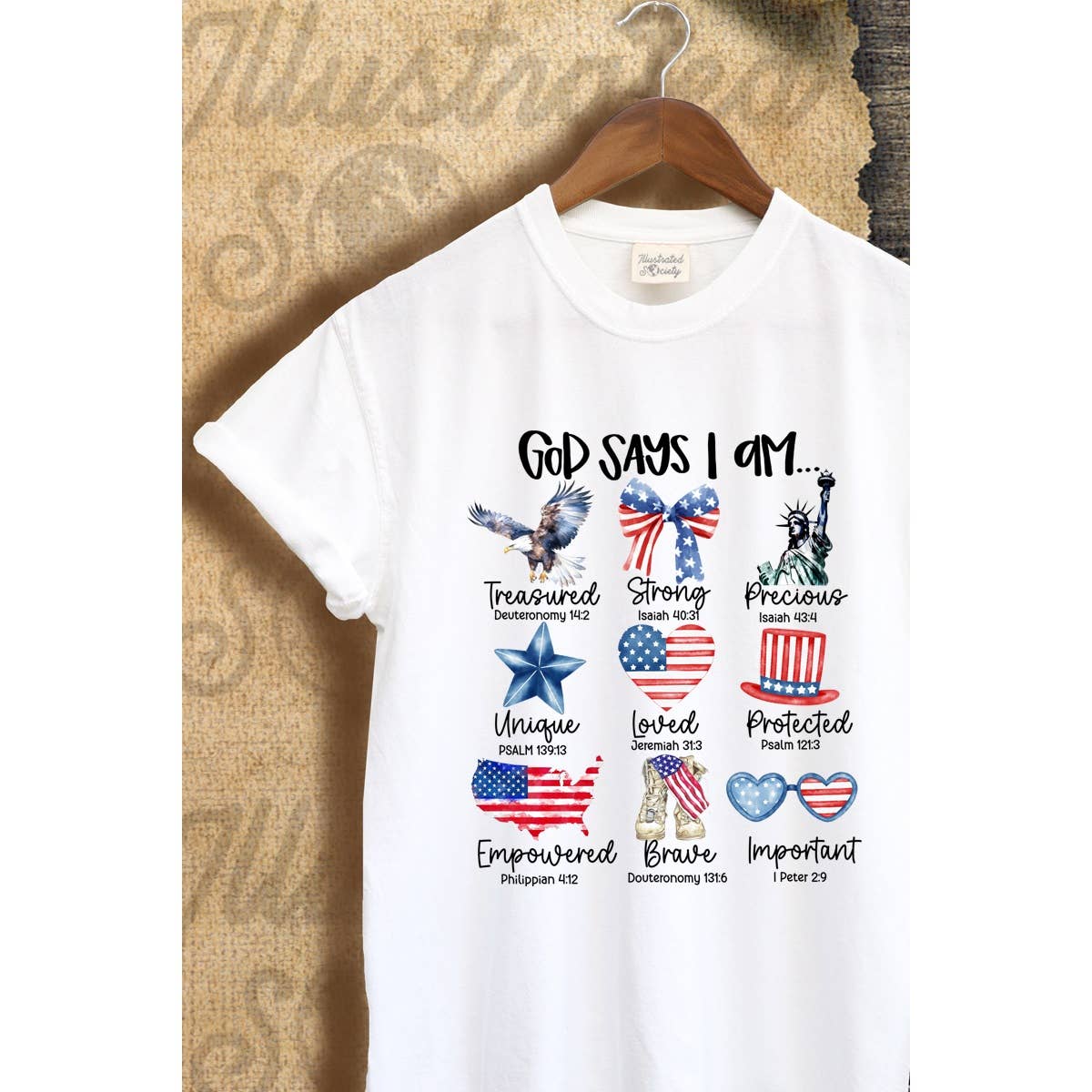 God Says I Am Vintage Graphic  Tee Hoodie, Sweatshirt | PodTeesHub.com