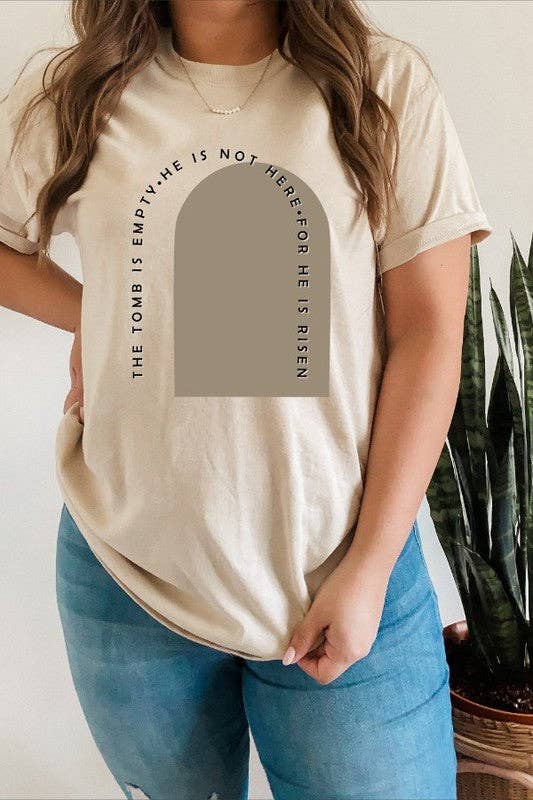 The Tomb Is Empty For He Is Risen Tee Hoodie, Sweatshirt | PodTeesHub.com