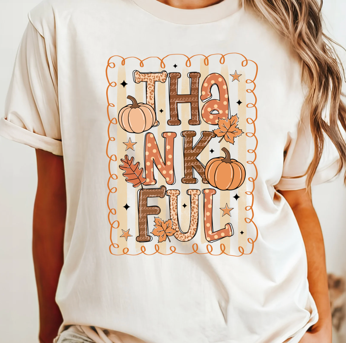 Thankful Fall Tee Hoodie, Sweatshirt | PodTeesHub.com