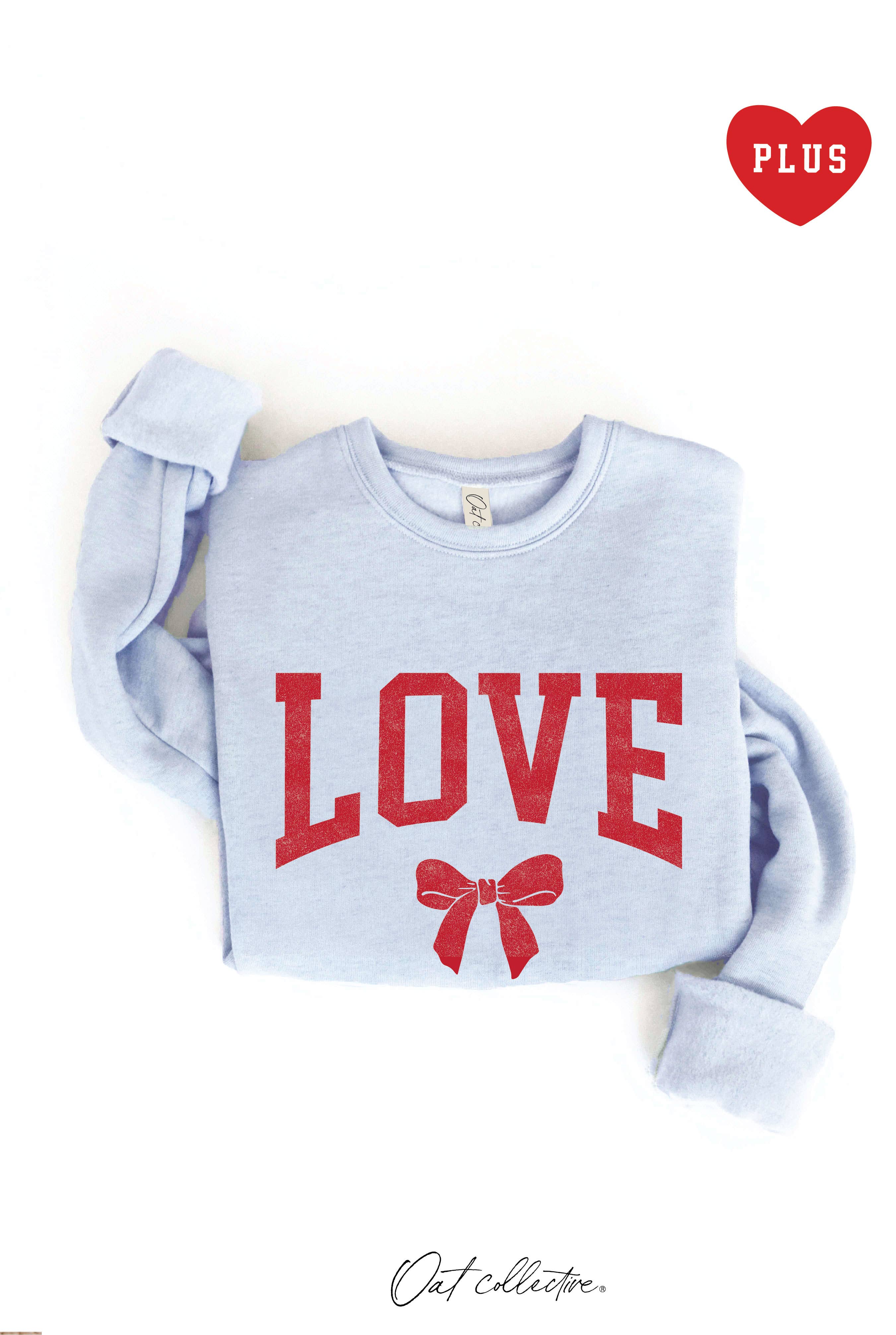 Love Bow  Plus Graphic Sweatshirt T-Shirts, Hoodie | PodTeesHub.com
