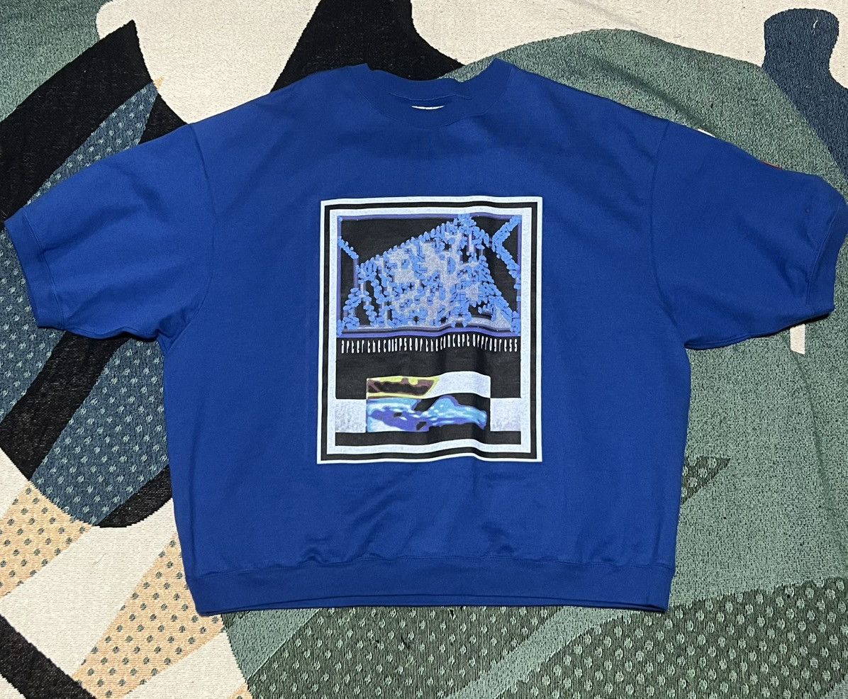 Empt Cav Empt As Raytracing Short Sleeve Blue Crewneck Large T-Shirts, Hoodie, Sweatshirt | PodTeesHub.com
