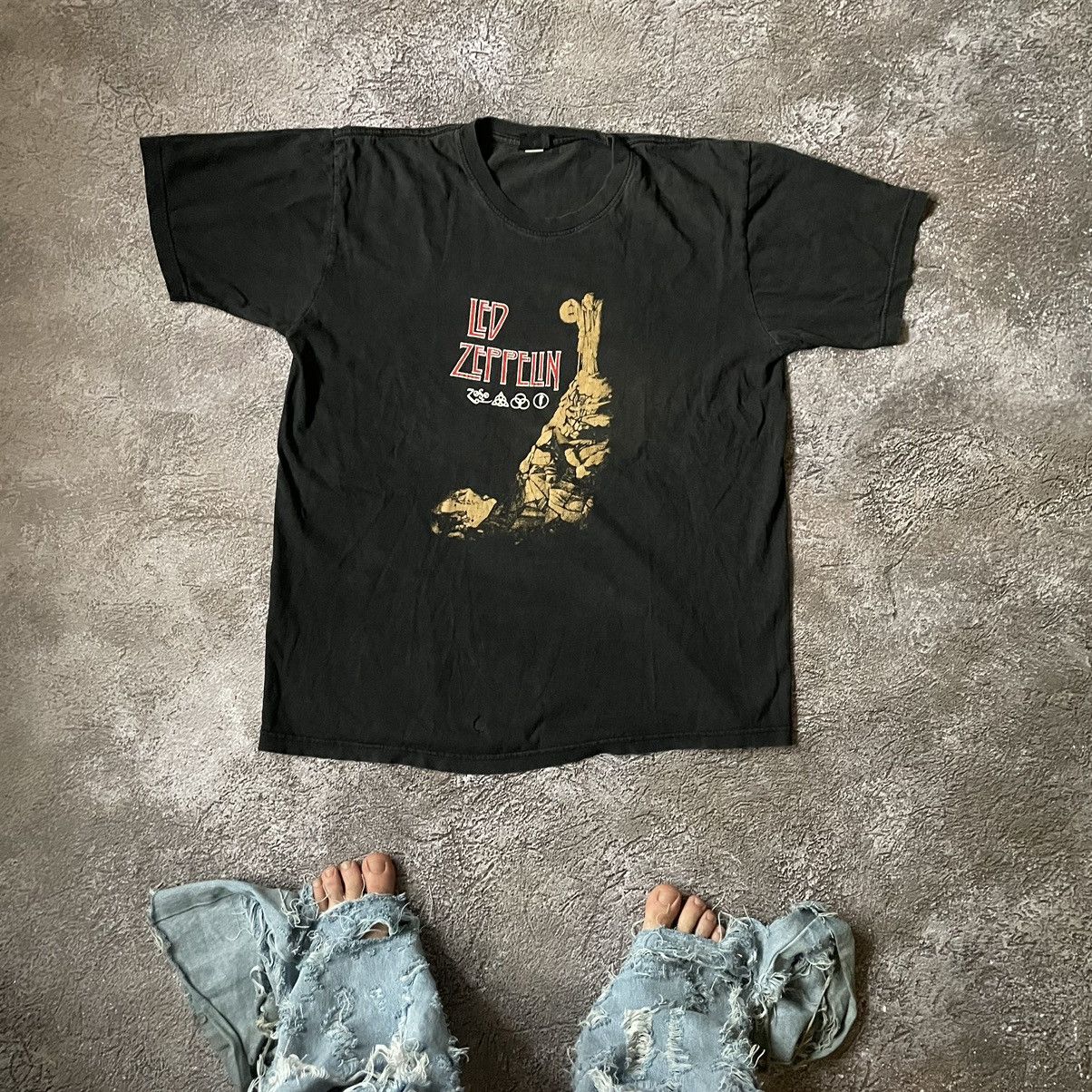 Vintage Y2k Led Zeppelin Promo Blood Dead Creepy Horror Tee Hoodie, Sweatshirt | PodTeesHub.com