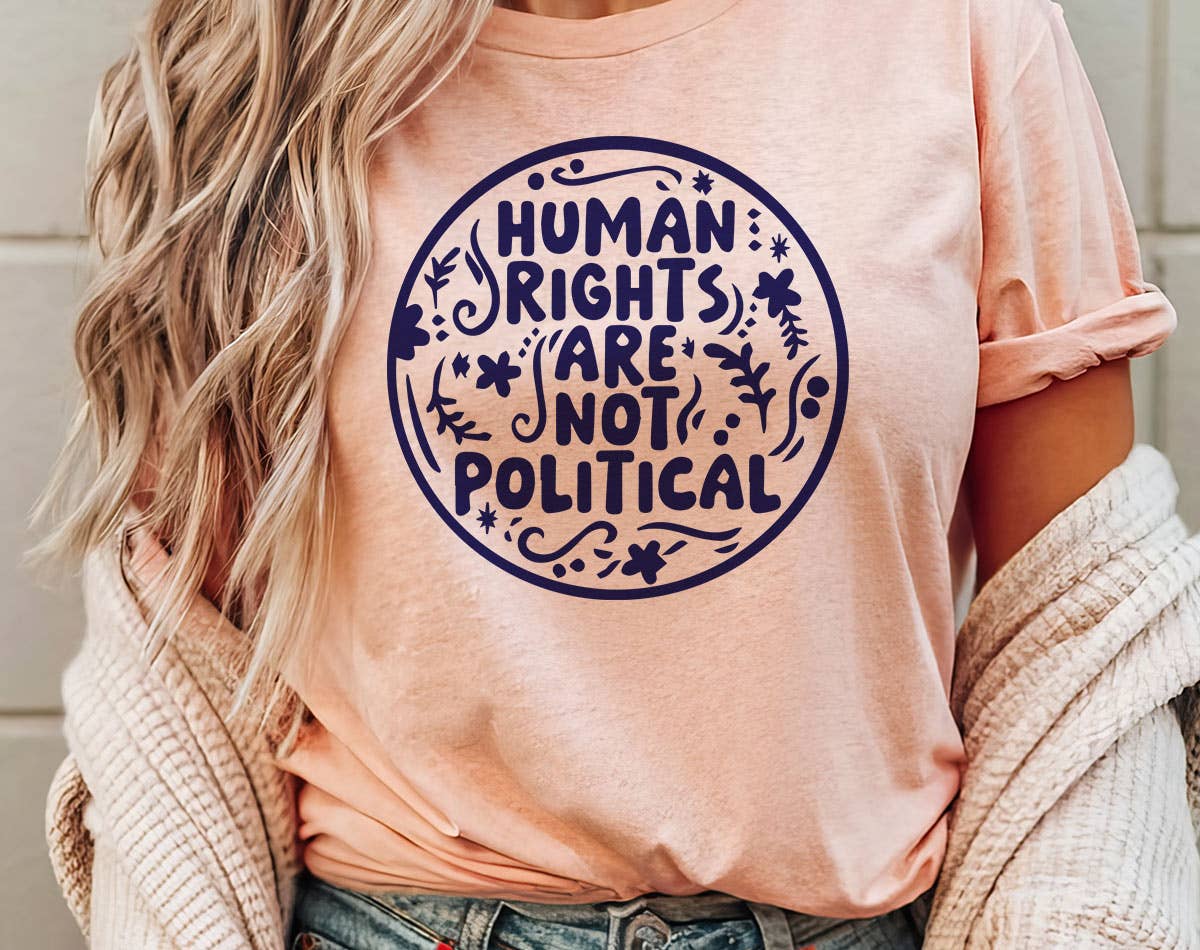 Human Rights Are Not Political - Liberal Protect Trans Tee Hoodie, Sweatshirt | PodTeesHub.com