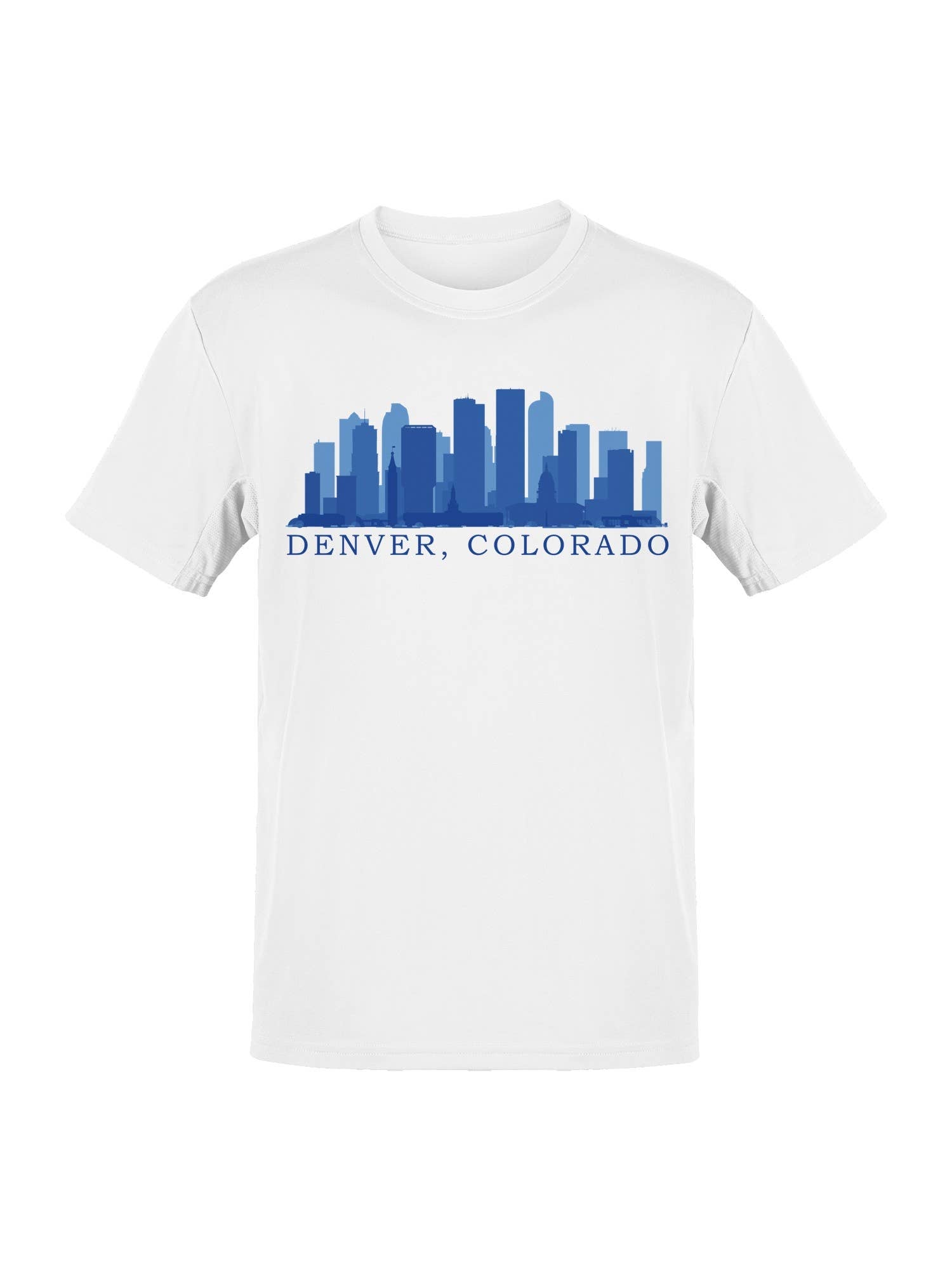 Denver Colorado Skyline Art Men's T-Shirt Hoodie, Sweatshirt | PodTeesHub.com