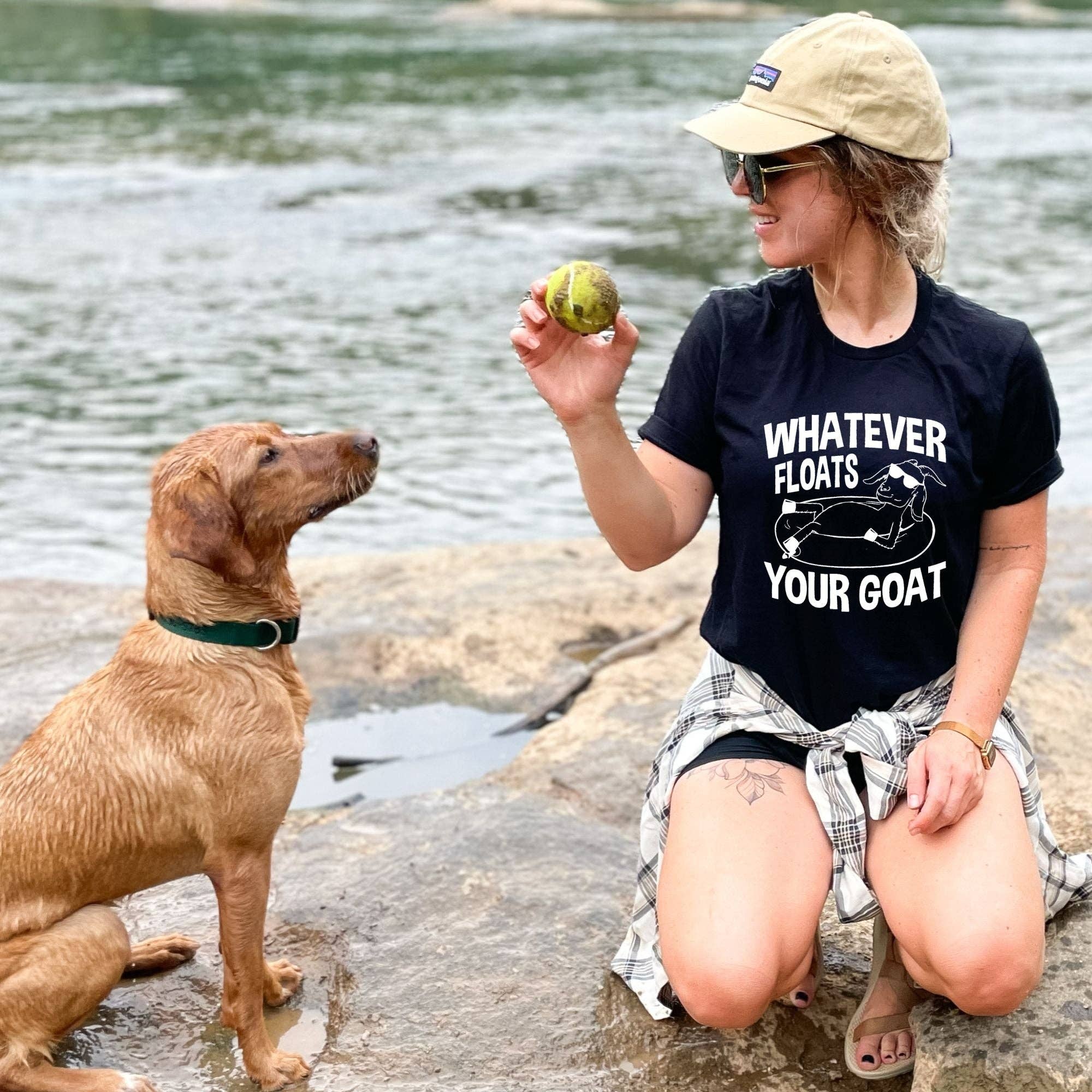 Hilarious Goat Shirt For Floating the River DT50 Hoodie, Sweatshirt | PodTeesHub.com