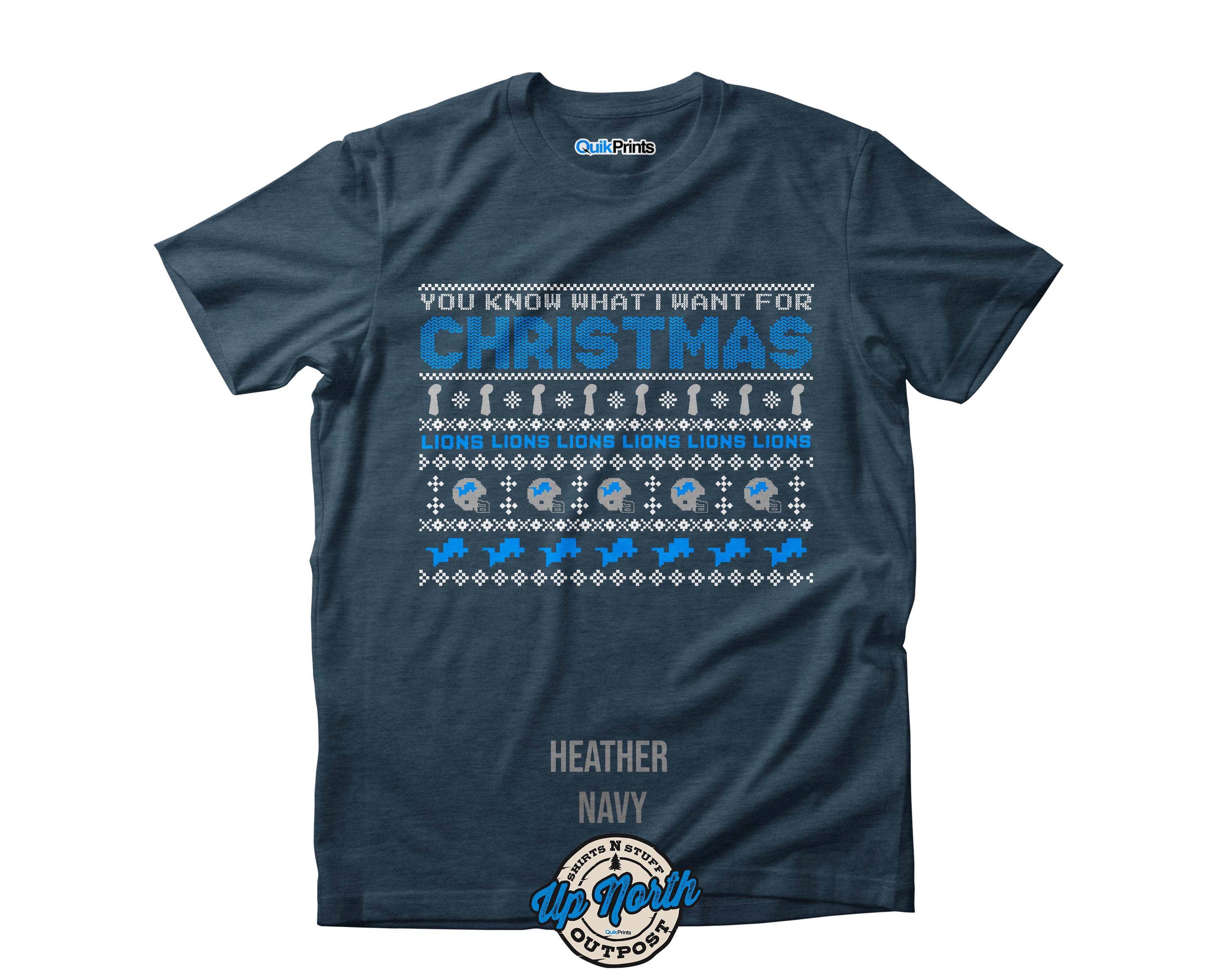 Lions Christmas Sweater - Custom Made For All Sizes and Ages T-Shirts, Hoodie, Sweatshirt | PodTeesHub.com