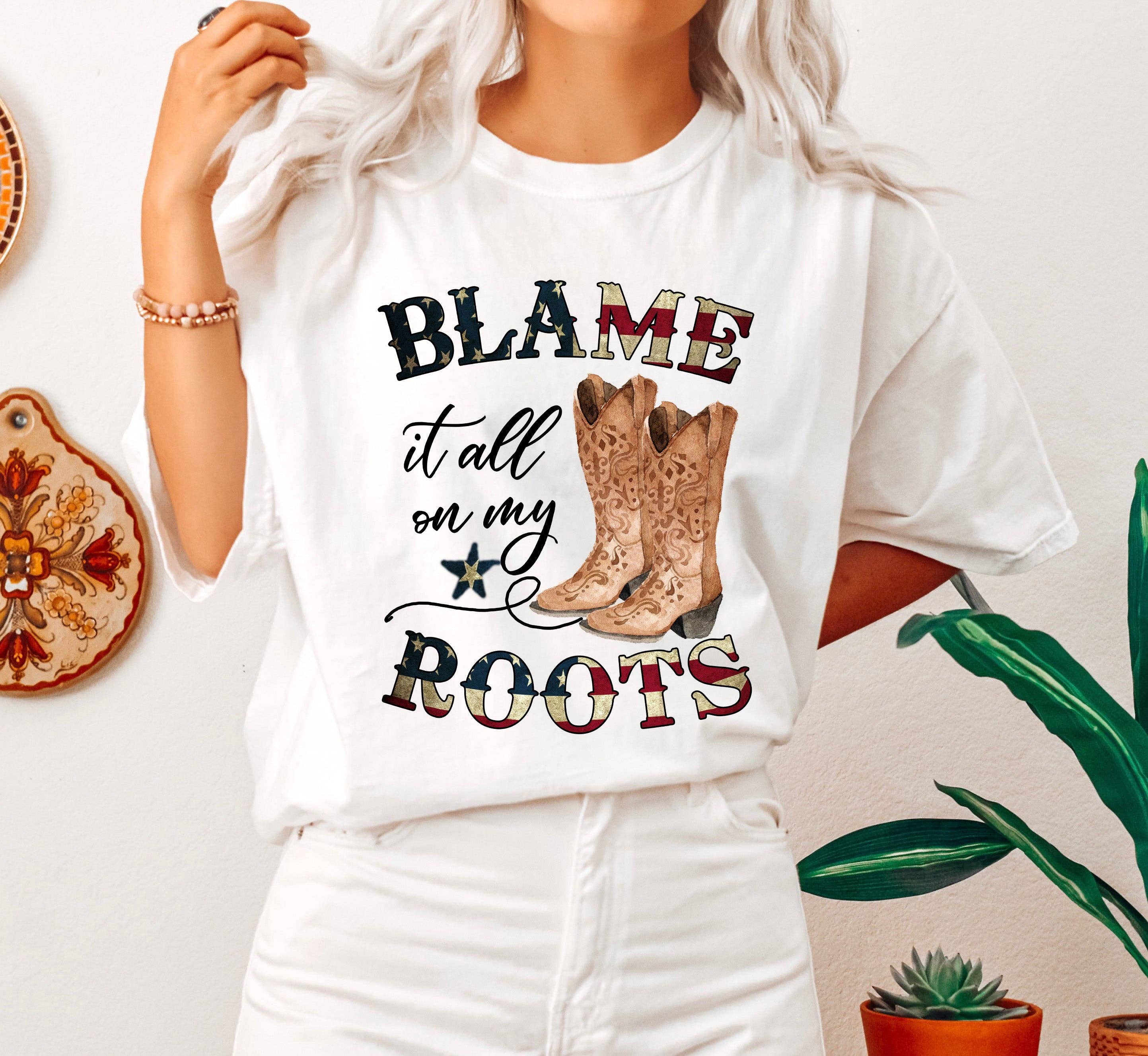 Blame It All On My Roots T-Shirt Hoodie, Sweatshirt | PodTeesHub.com