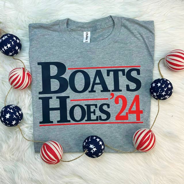 Boats Hoes 24 Athletic Grey Everyday Tee Hoodie, Sweatshirt | PodTeesHub.com