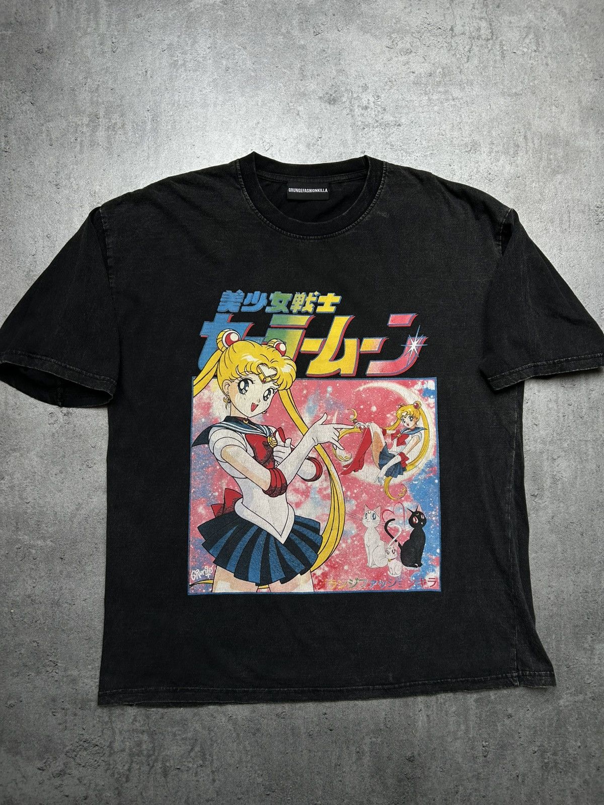 Japanese Brand X Vintage Vintage Sailor Moon T Shirt Anime 90s Oldschool Washed Hoodie, Sweatshirt | PodTeesHub.com