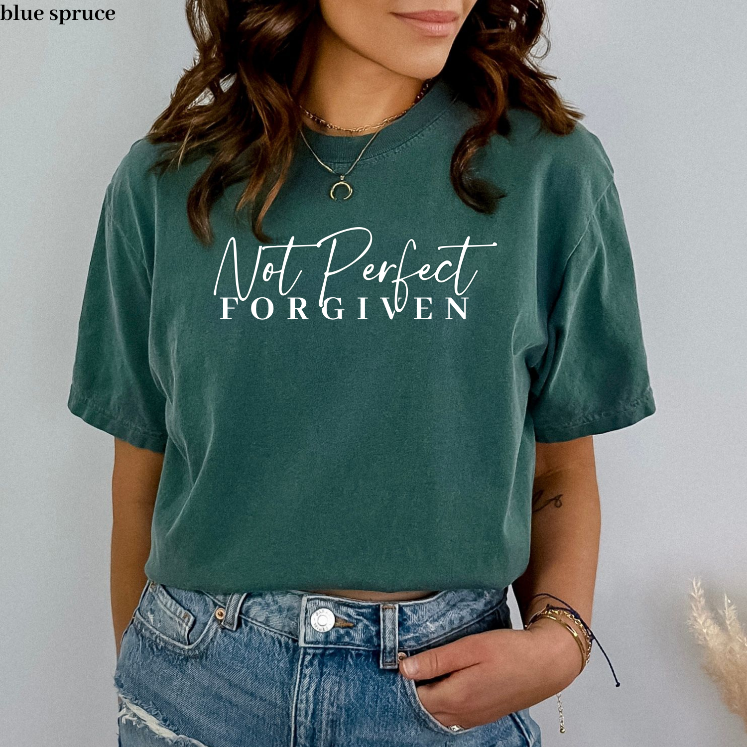 Not Perfect, Forgiven - Comfort Christian Easter T-Shirt Hoodie, Sweatshirt | PodTeesHub.com
