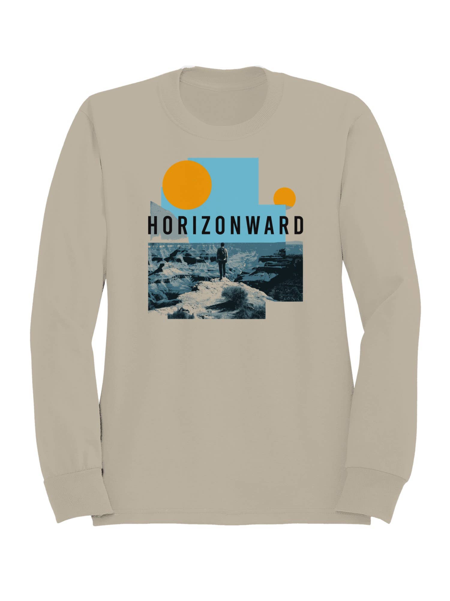 Horizonward Adventure Art Print Men's Sweatshirt T-Shirts, Hoodie | PodTeesHub.com