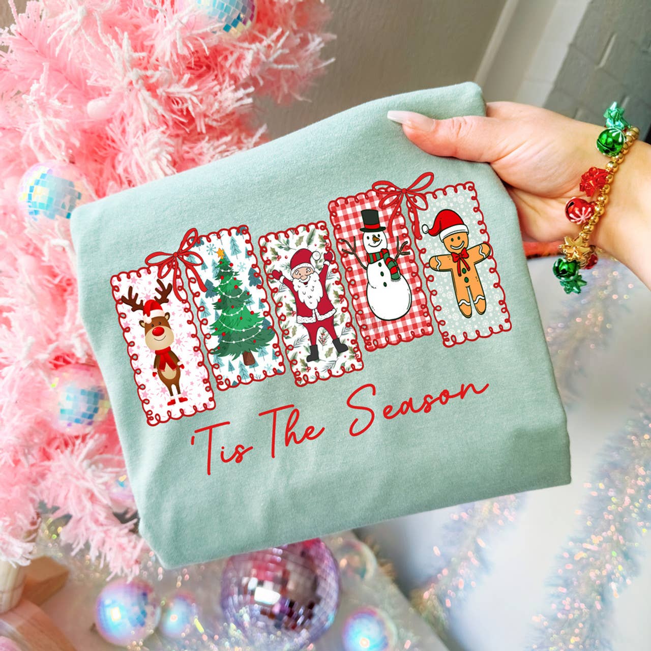 'tis the Season Christmas Favorites Tee Hoodie, Sweatshirt | PodTeesHub.com