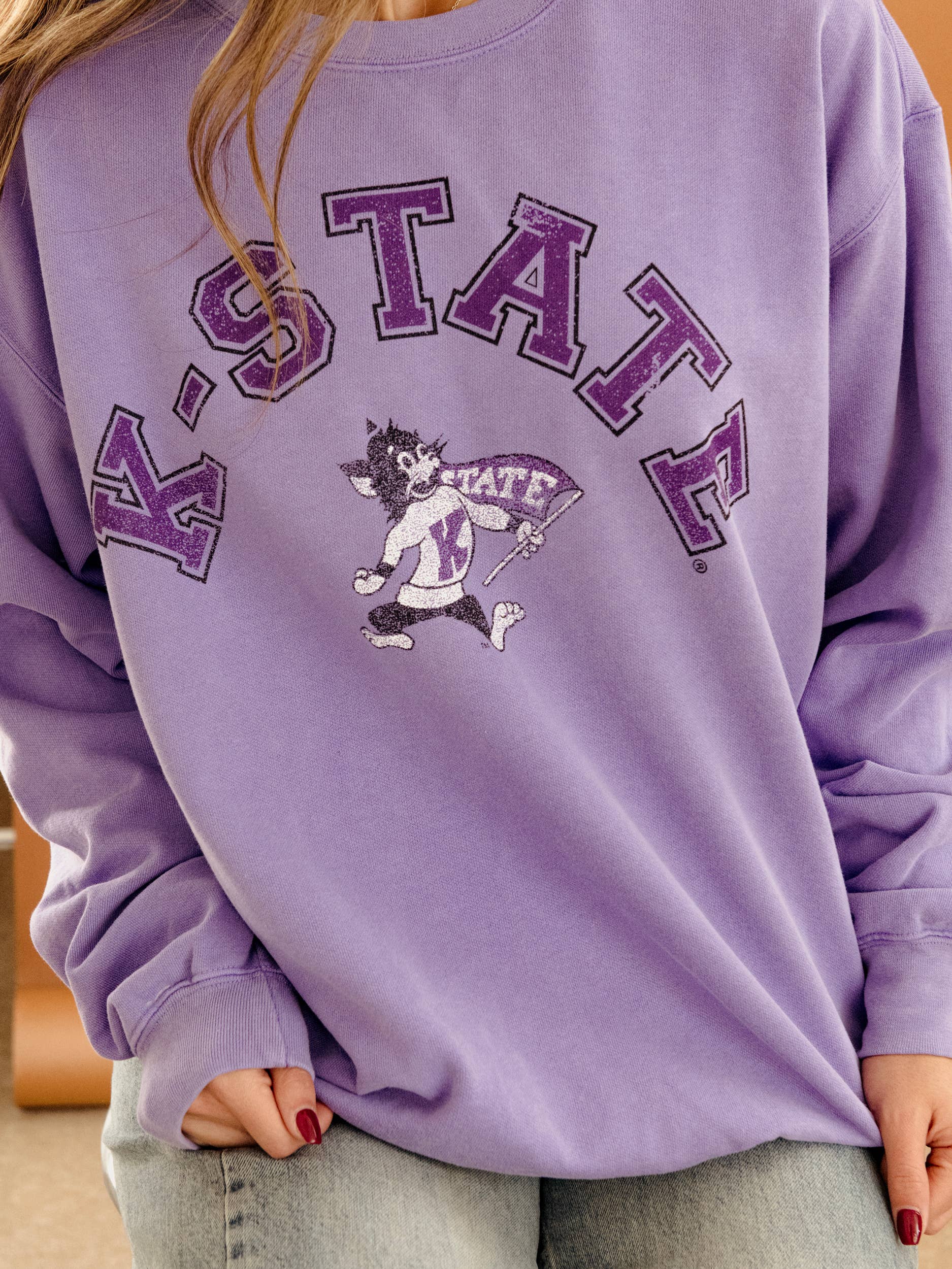 Ksu Wildcats Mega Arch Violet Cc Sweatshirt T-Shirts, Hoodie | PodTeesHub.com