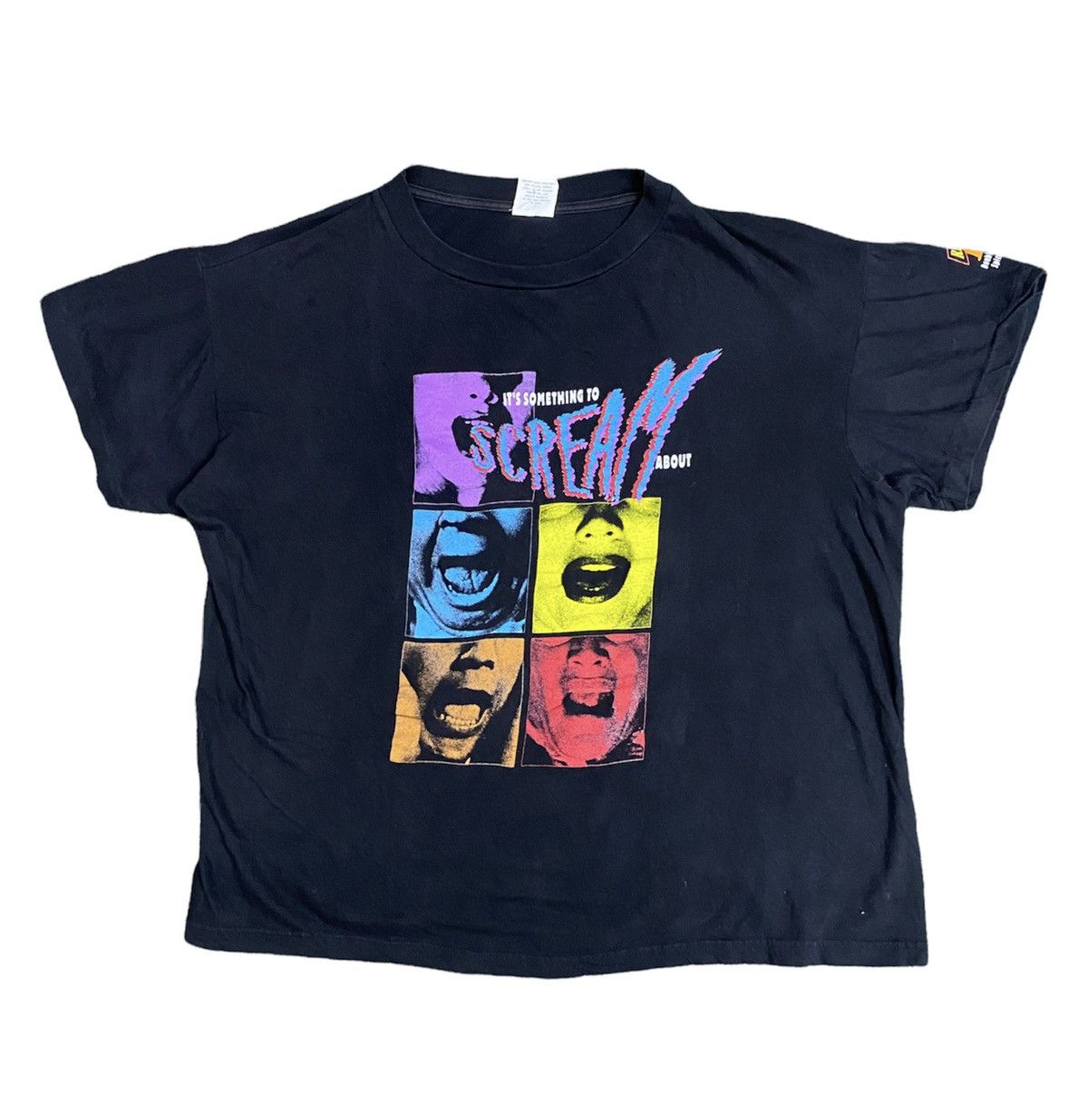 Vintage 90 S Its Something To Scream About Movie Horror Tee Hoodie, Sweatshirt | PodTeesHub.com