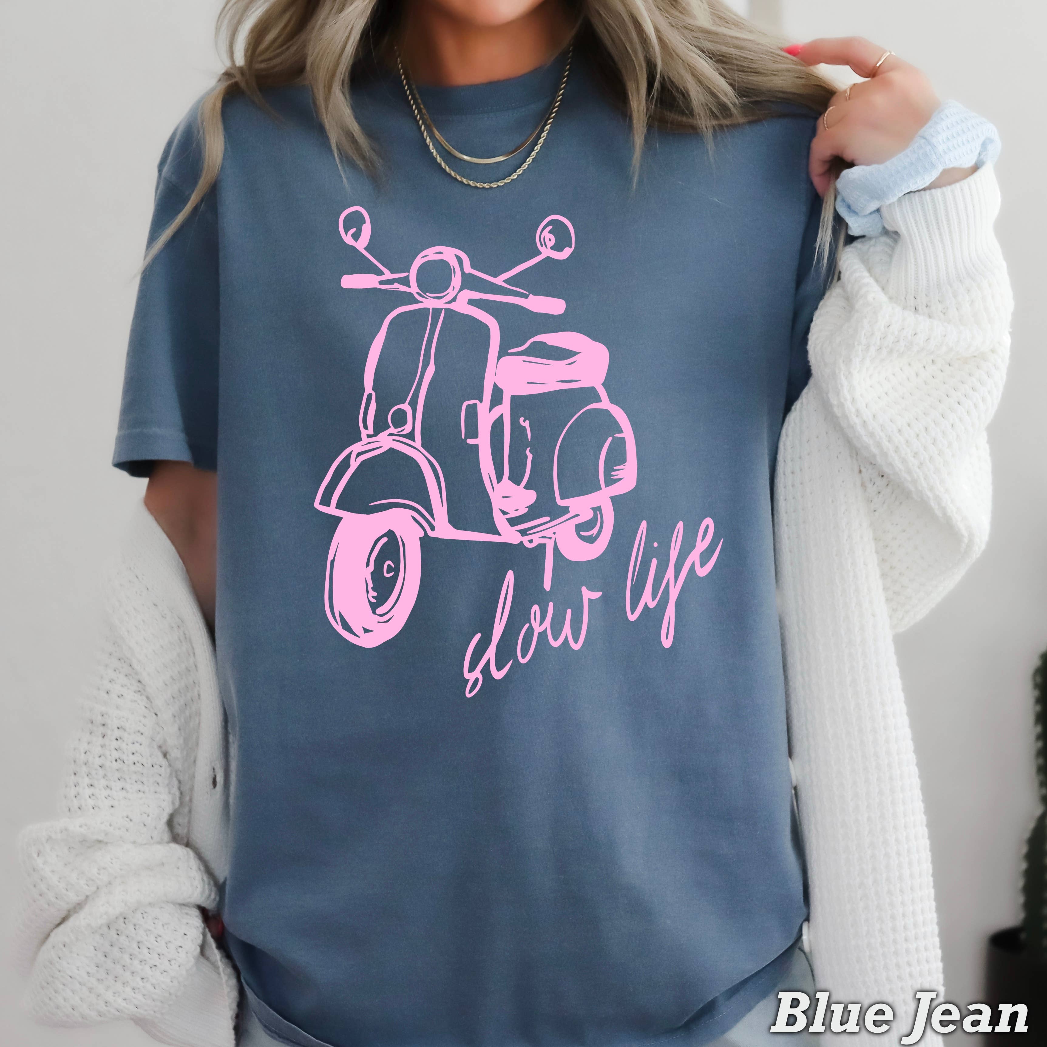 Slow Life Women’S Coastal Graphic Shirt | Comfort Color Hoodie, Sweatshirt | PodTeesHub.com
