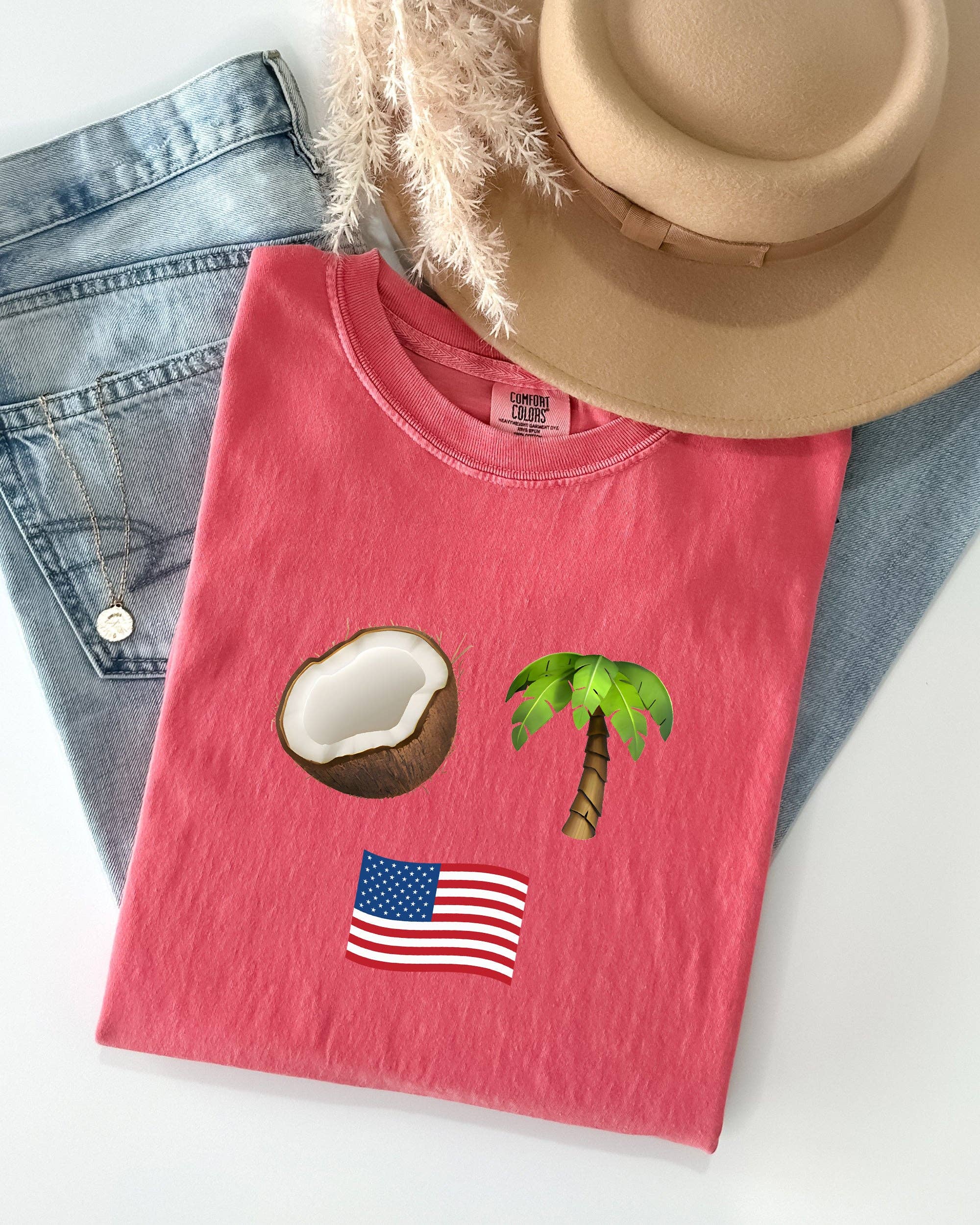 Coconut Tree, Patriotic Vote, Kamala Emoji Funny Iykyk Shirt Hoodie, Sweatshirt | PodTeesHub.com